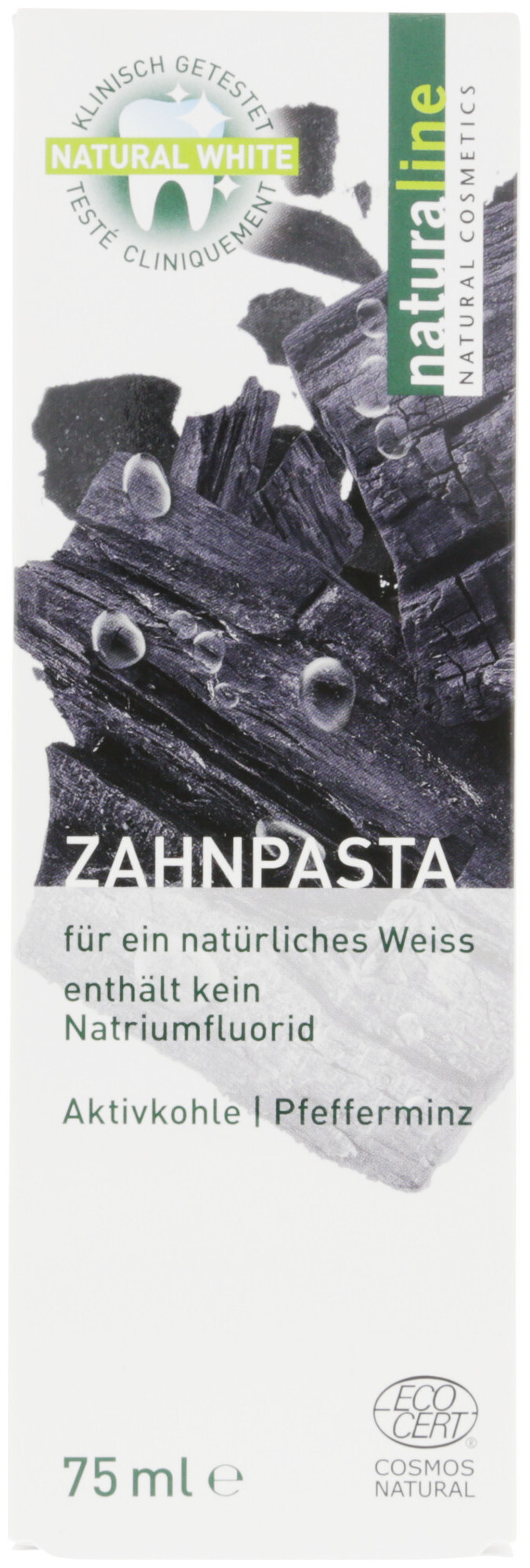 Image of Naturaline Cosmetics Naturaline Zahnpasta Aktivkohle & Pfefferminz
