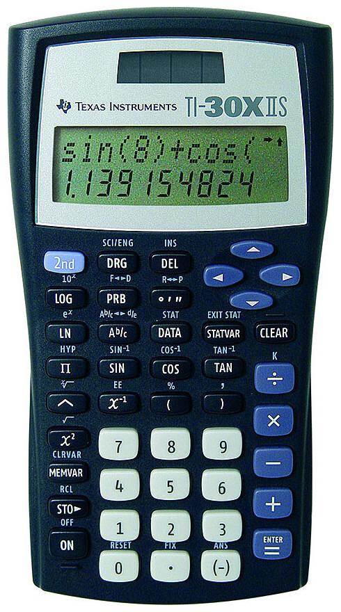 Image of Texas Instruments Ti-30Xiis Rechner Solar+Batterie
