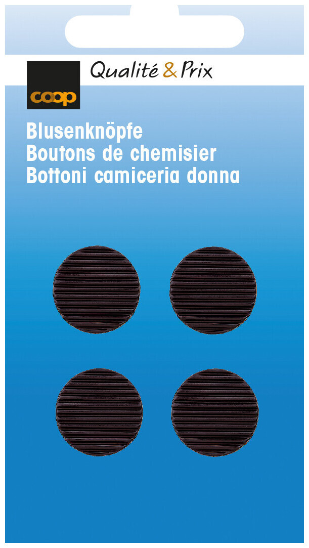 Image of Coop Blusenknopf Öse schwarz 15 mm 4Stk.