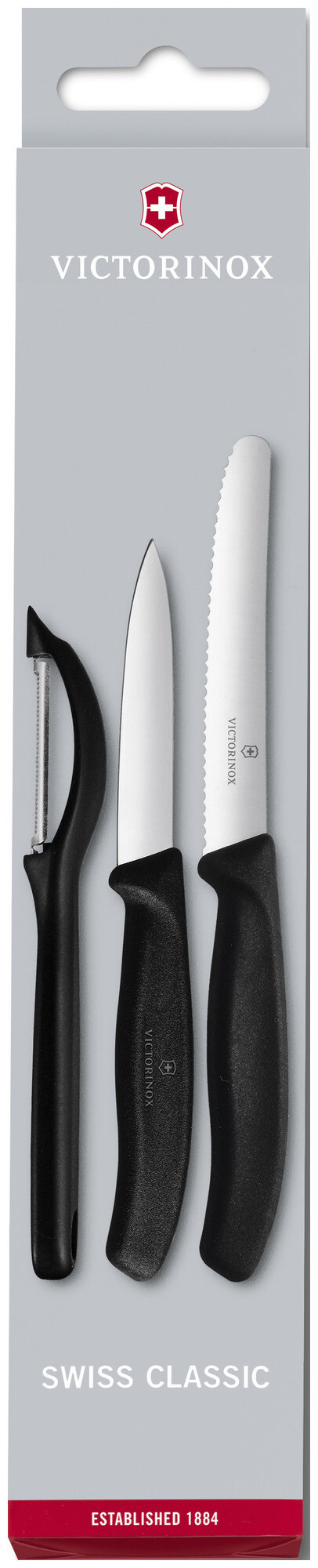 Image of Victorinox Gemüsemesser-Set mit Schäler Schwarz cm