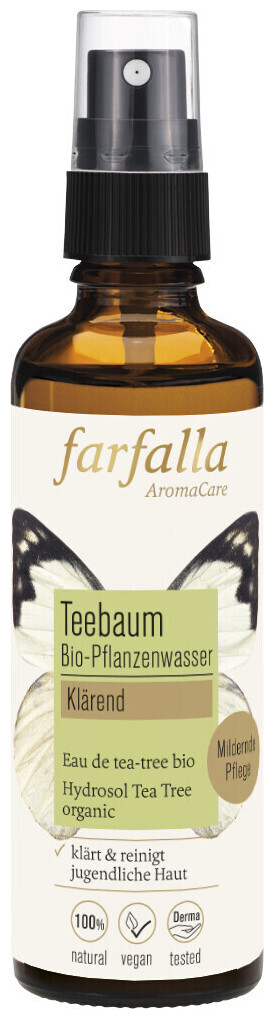 Image of farfalla Teebaum Bio-Pflanzenwasser 75ml klärend