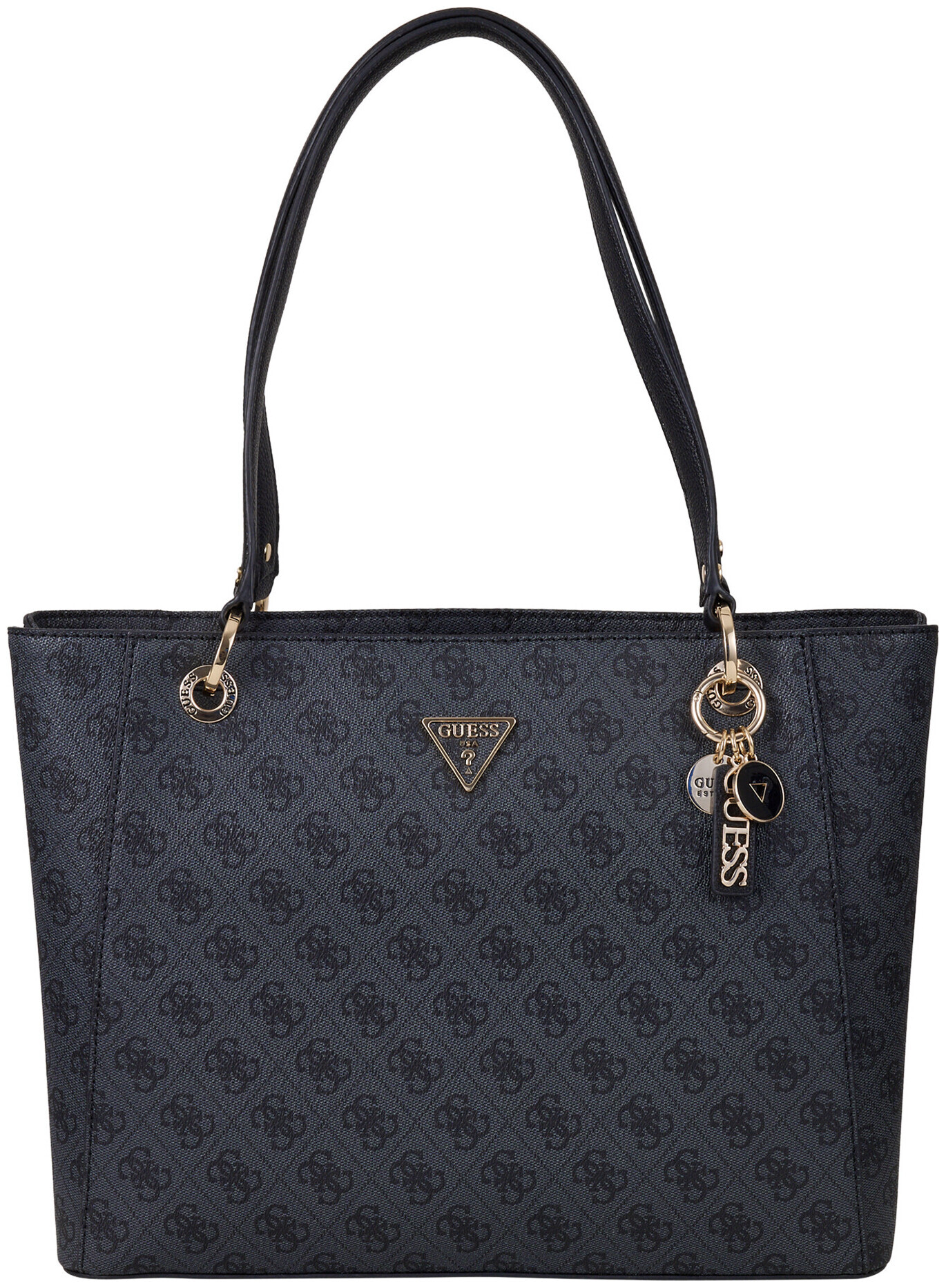 Image of Guess Small Tote coal logo coal