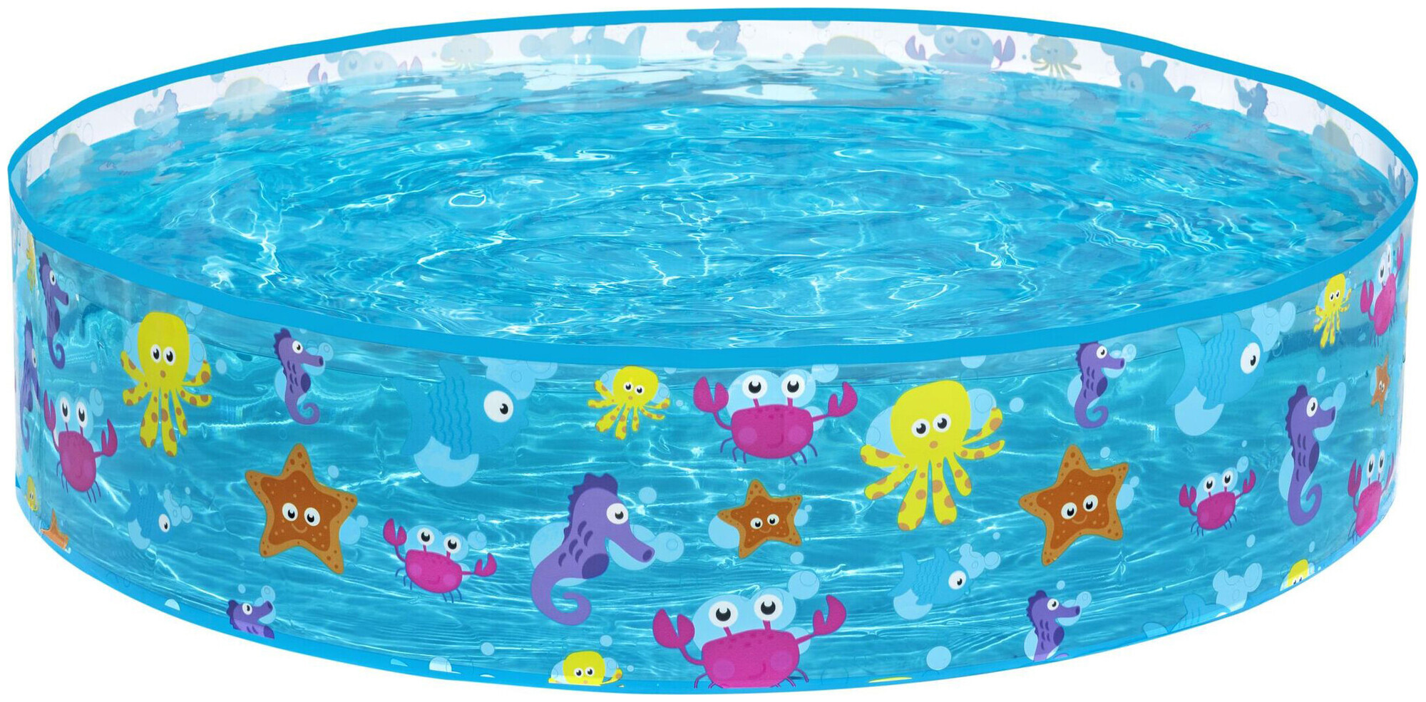 Image of Bestway® Fill 'N Fun™ Planschbecken Bunte Ozeanwelt 122 x 25 cm