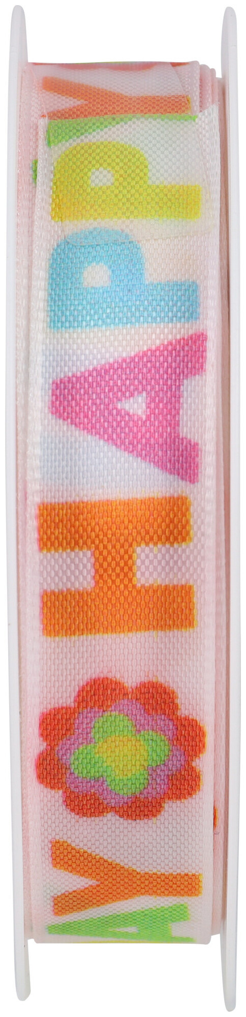 Image of Geschenkband 15 mm x 5 m, Happy Birthday