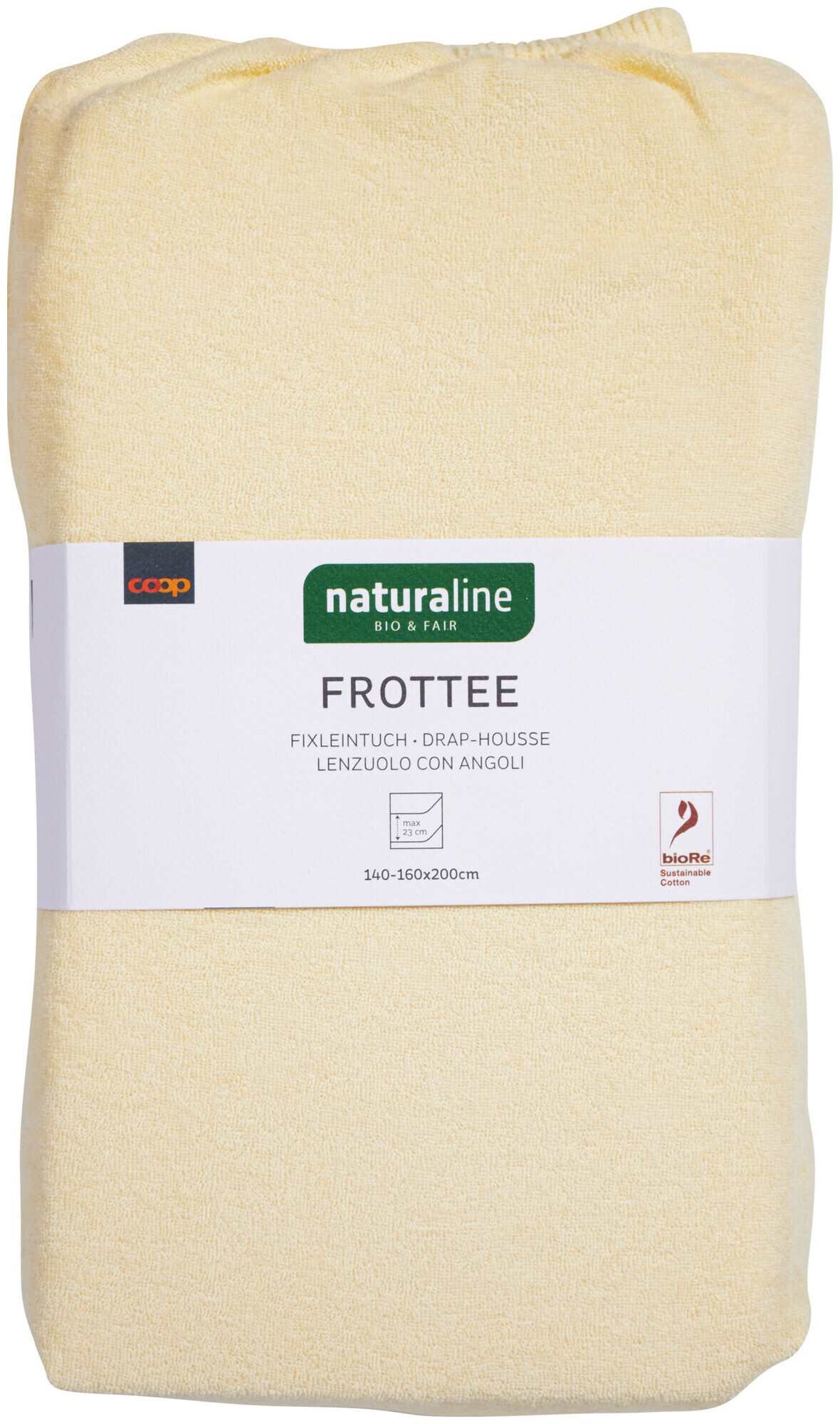 Image of Naturaline Textil Bio Fixl. Frotte 160x200 vanille