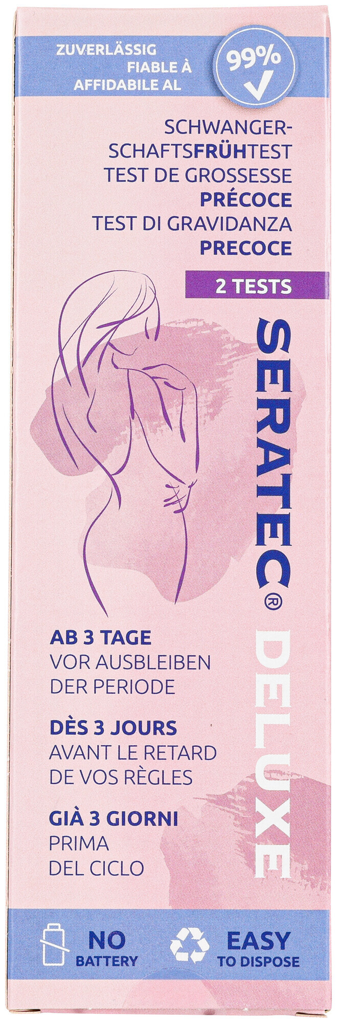 Seratec Deluxe Schwangerschaftstest 2 Stück