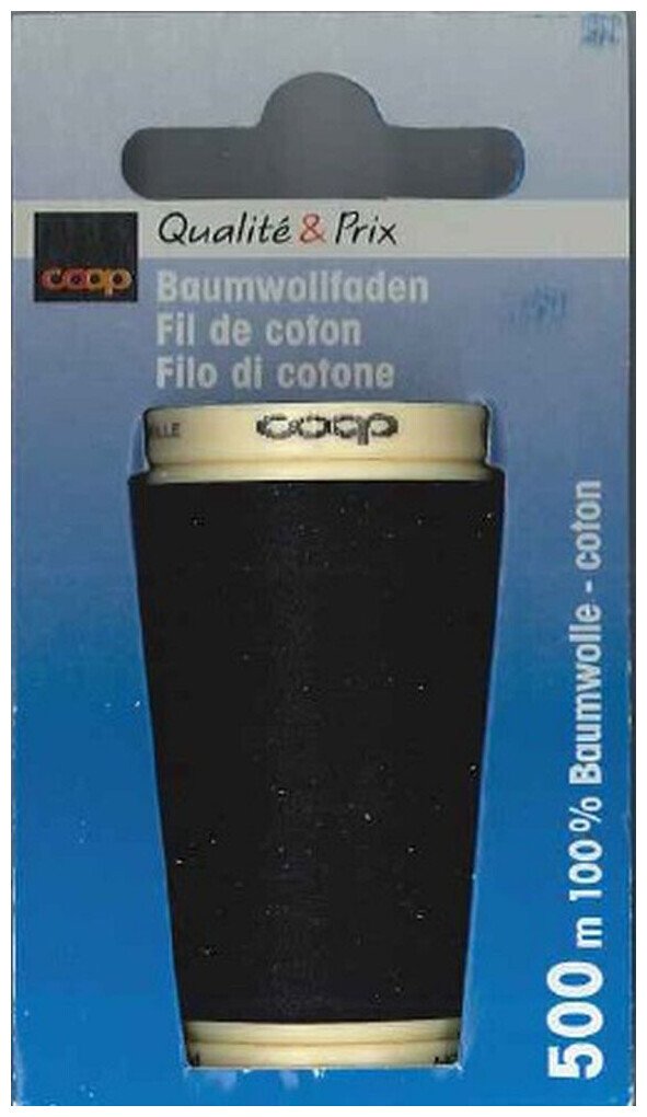 Image of Coop Baumwollfaden 500m schwarz 4008