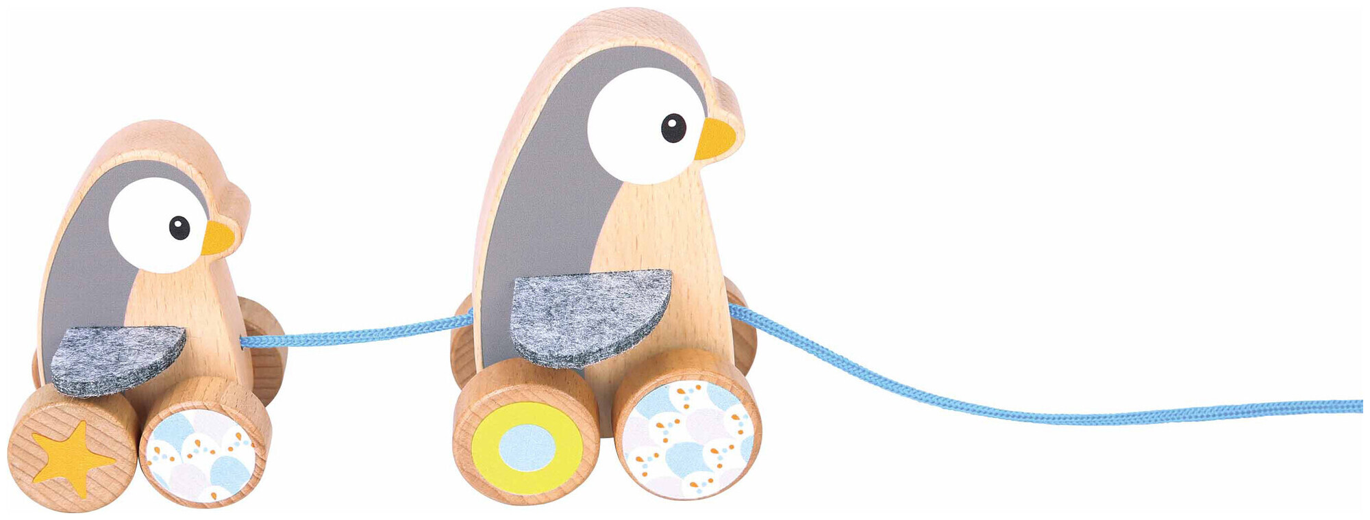 Image of Idis Toodo Pinguin Zugspielzeug 20 cm Holz FSC