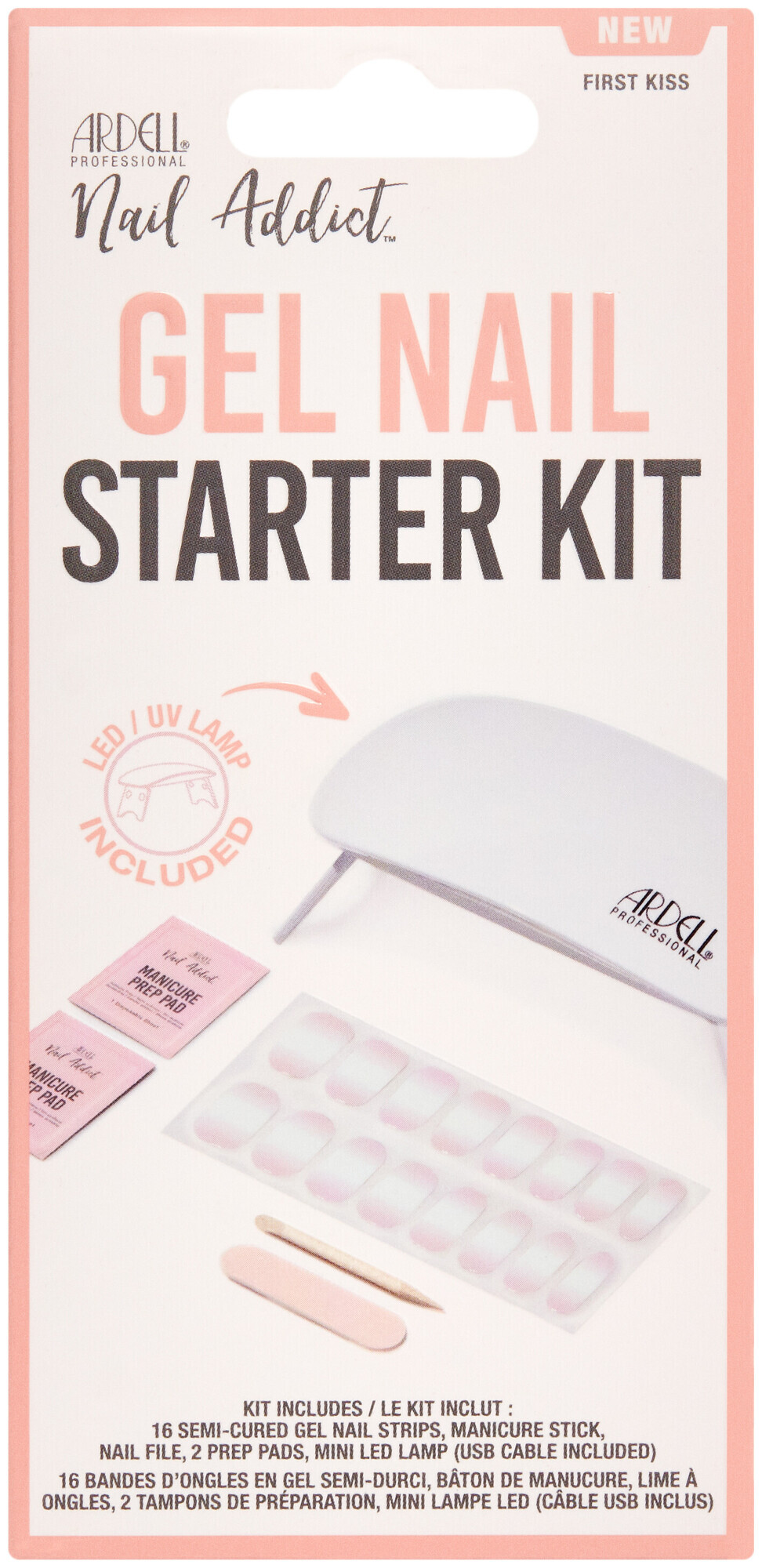 Image of Ardell Gel Nail Strips Starter Kit First Kiss