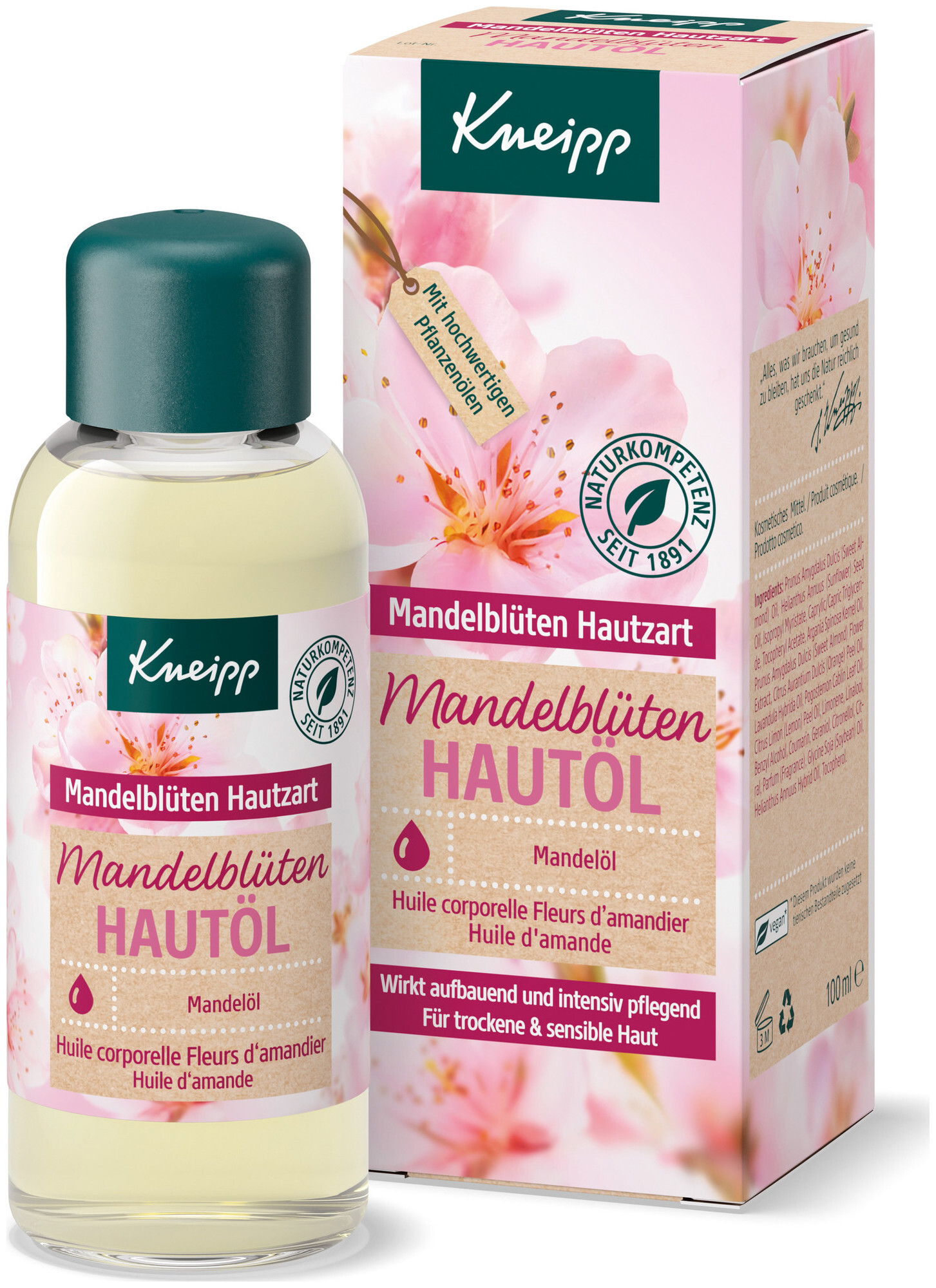 Image of Kneipp Mandelblüten Hautzart Sensitiv Hautöl 100 ml