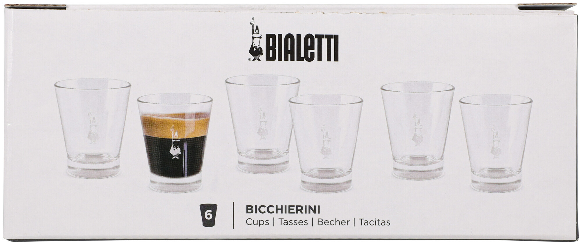 Image of Bialetti 6-tlg Espressotassen Glas