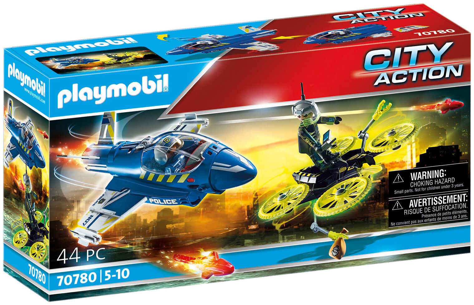 Image of Playmobil 70780 Polizei-Jet: Drohnen-Verfolgung