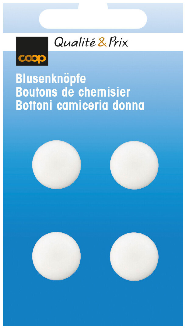 Image of Coop Blusenknopf Öse weiss 14 mm 4Stk.
