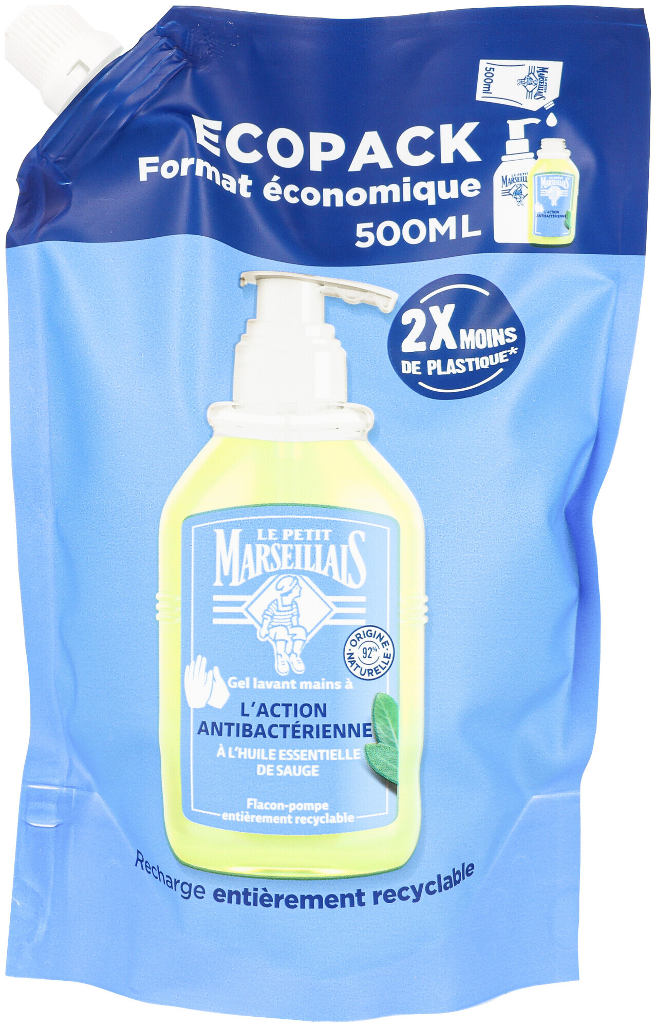 Image of Le Petit MarseillaisFlüssigseife antibakterielle Refill