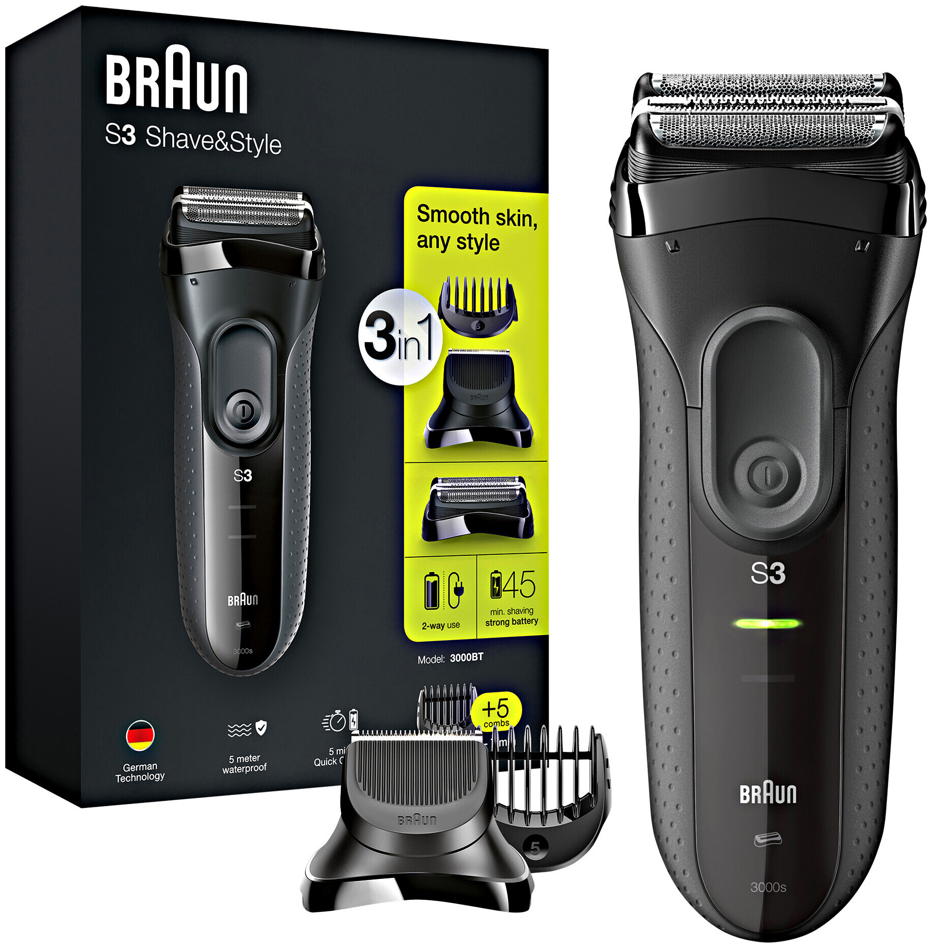 Image of Braun Bart-&Haarschneider 3 3000Bt