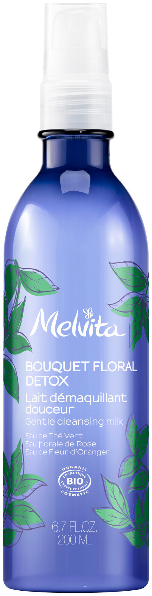 Image of Melvita Bouquet Floral Sanfte Reinigungsmilch Grüner Tee 200ml