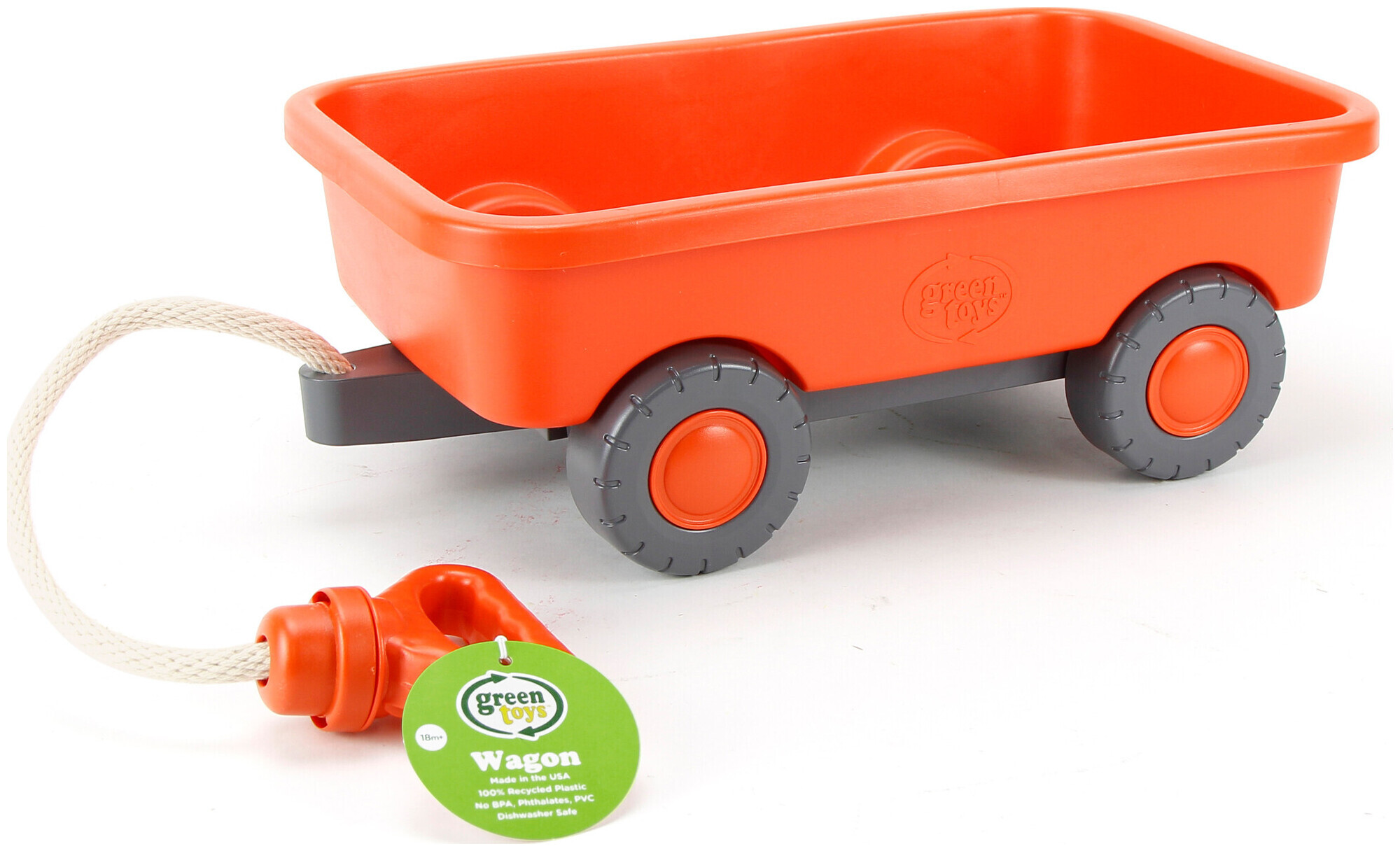 Image of green toys Wagon orange