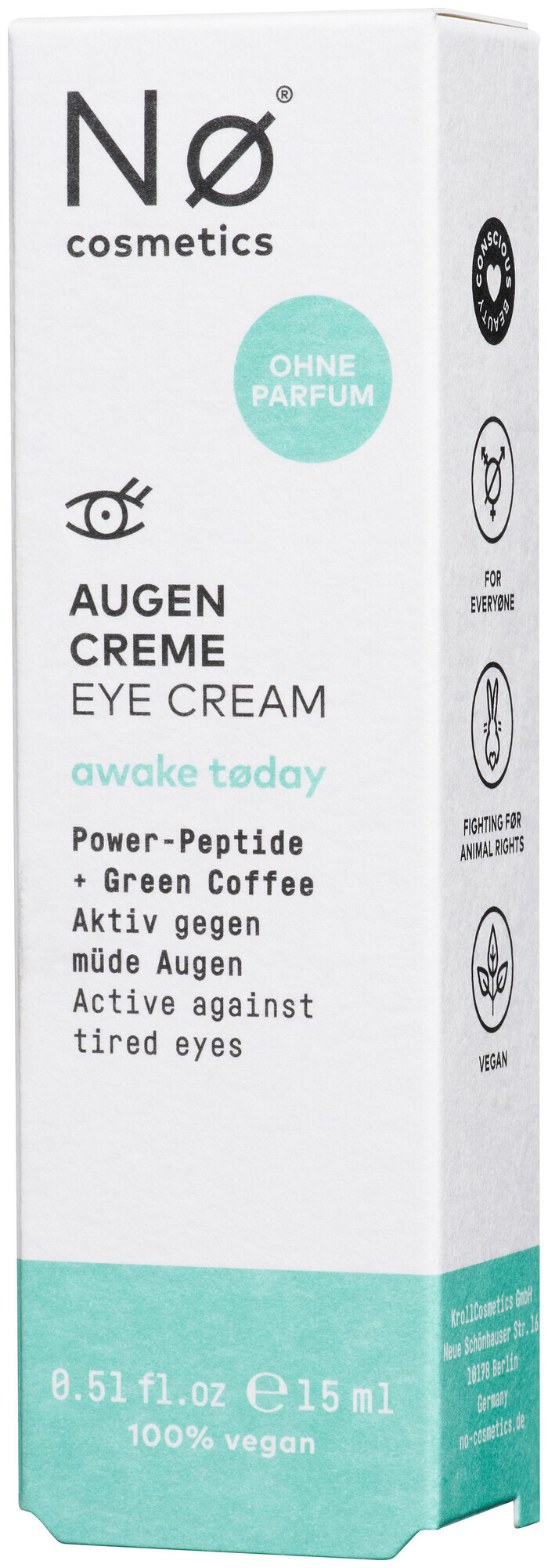 Image of Nø Cosmetics awake tøday Augencreme 15ml