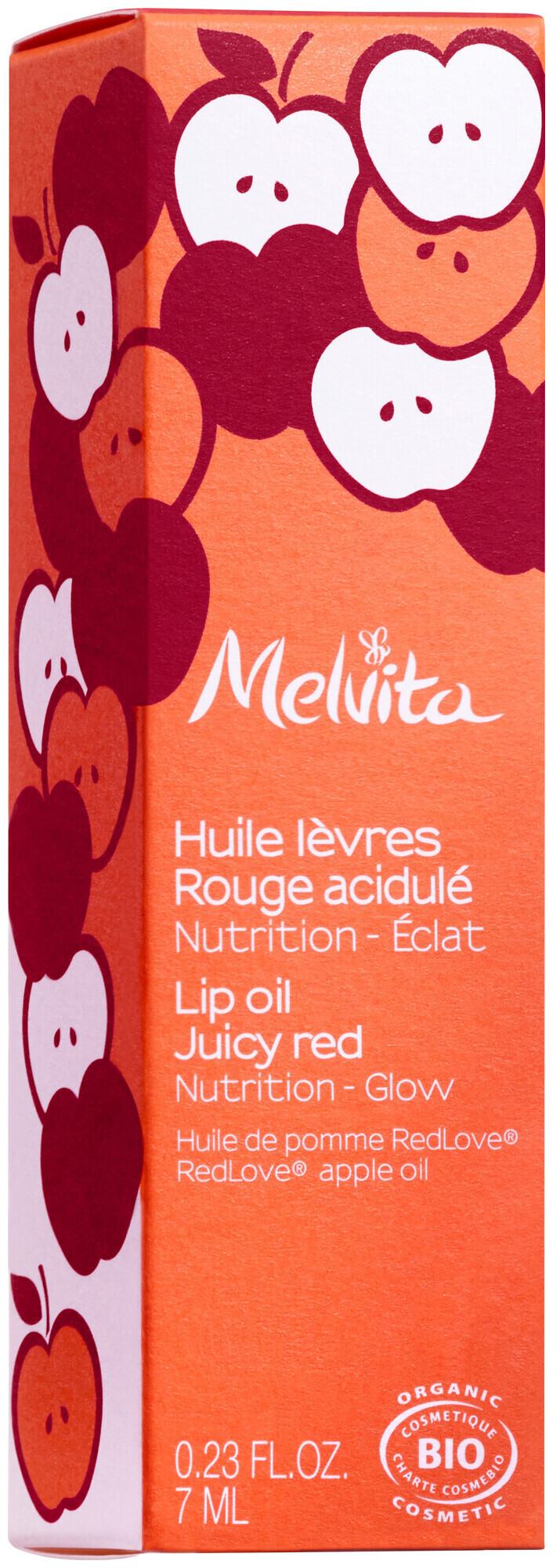 Image of Melvita Lippenöle Saftiges Rot RedLove Apfelöl 7ml