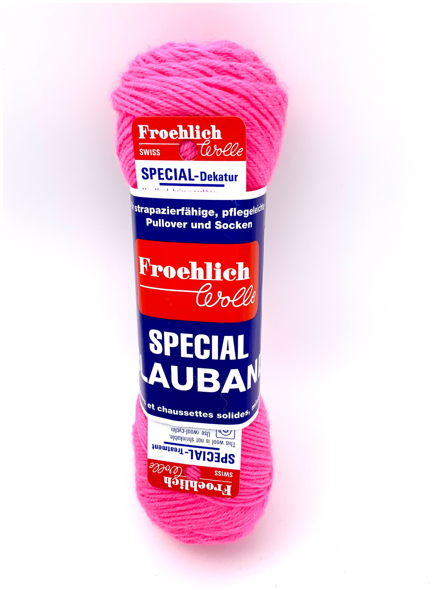 Image of Froehlich Blauband Neon 7459 Sockenwolle neon pink 50g