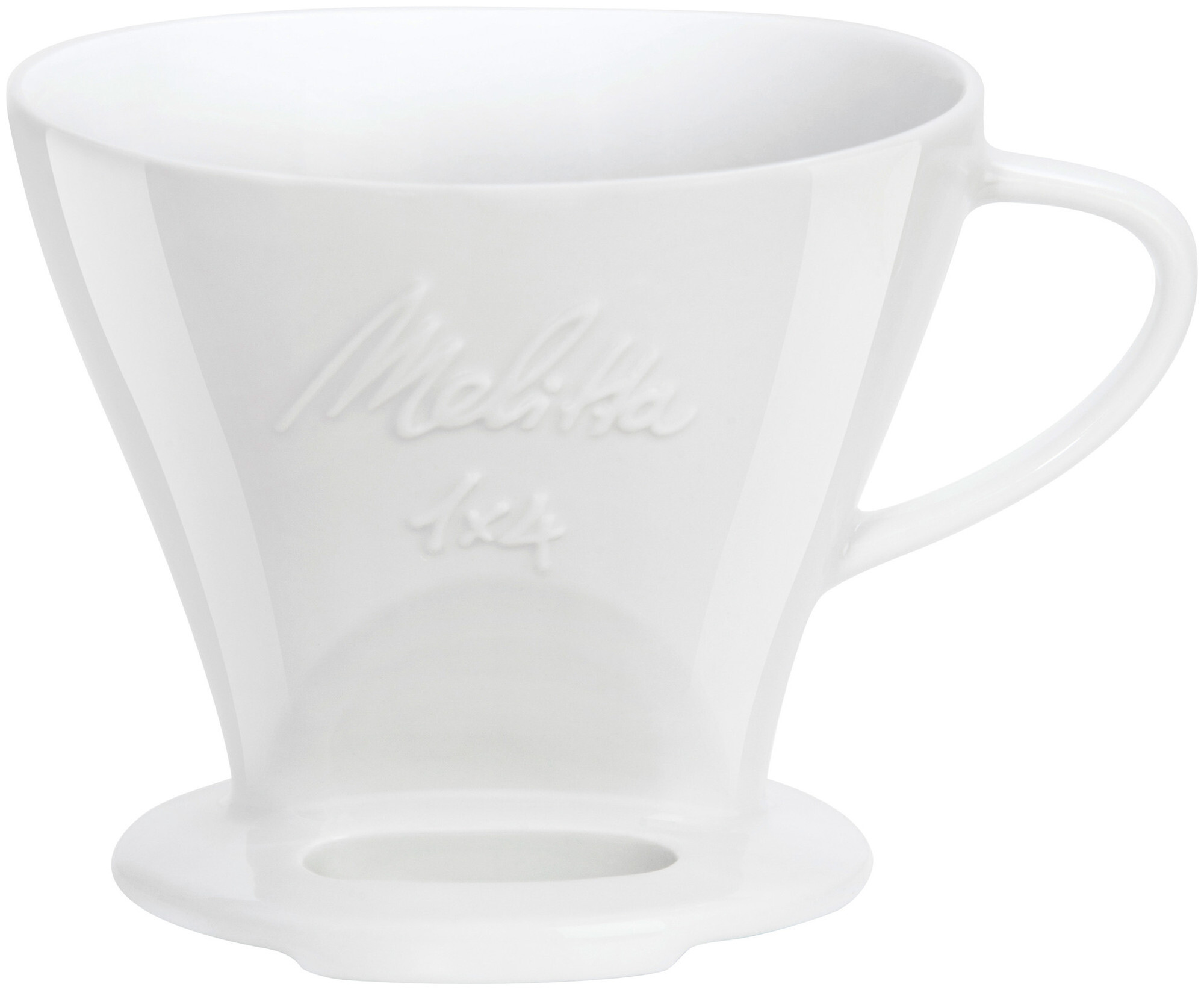 Melitta Kaffeefilter aus Porzellan für Filtertüte 1x4, weiss