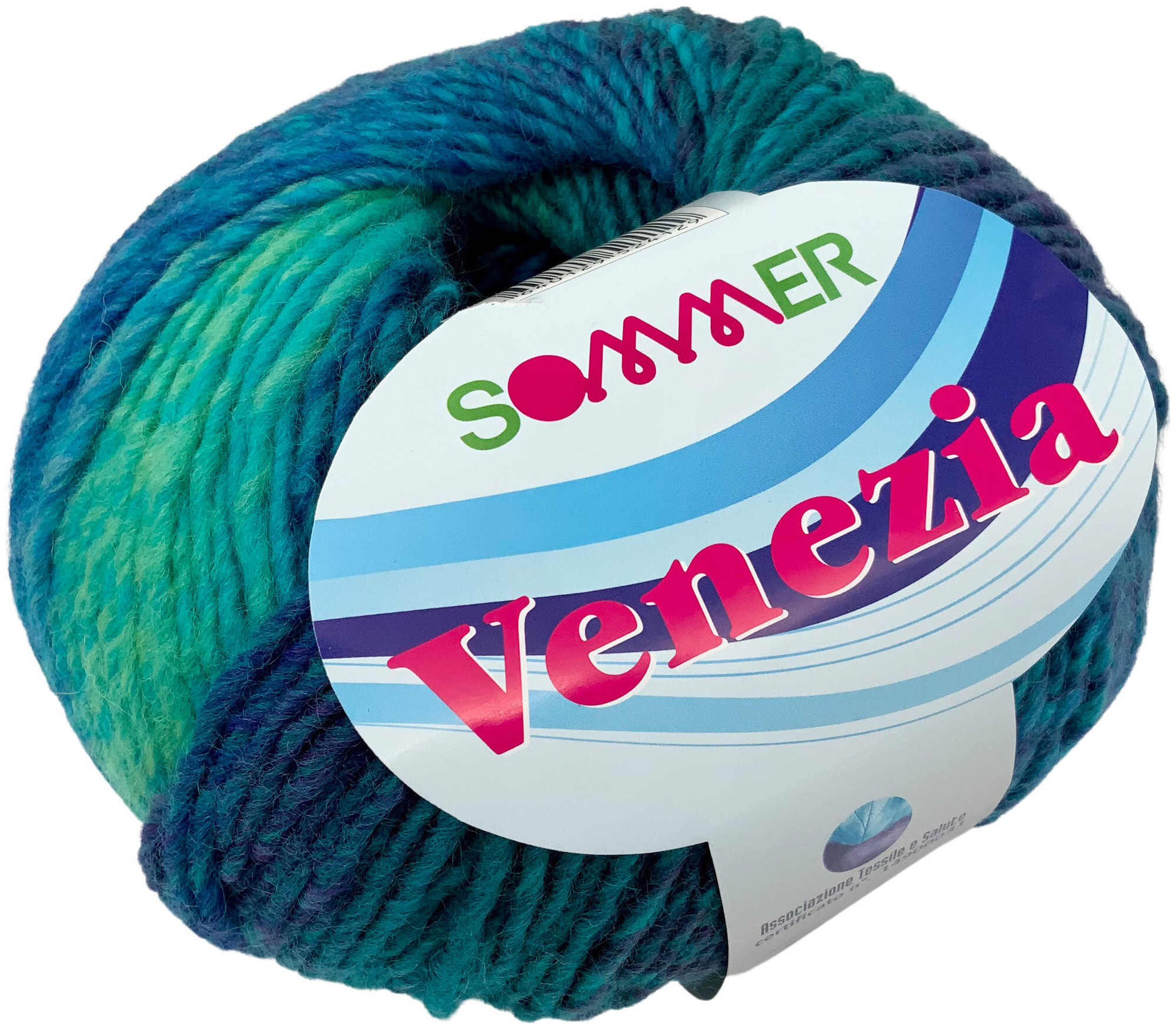 Image of Sommer Venezia 115 Schalgarn Verlaufsgarn blau-grün 150g