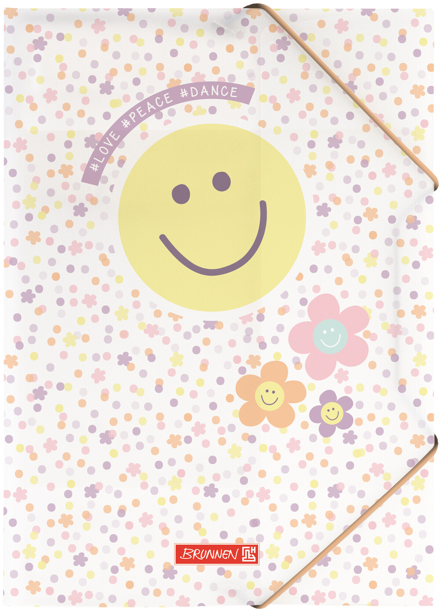 Image of Brunnen Sammelmappe Happy Hippie A4 PP