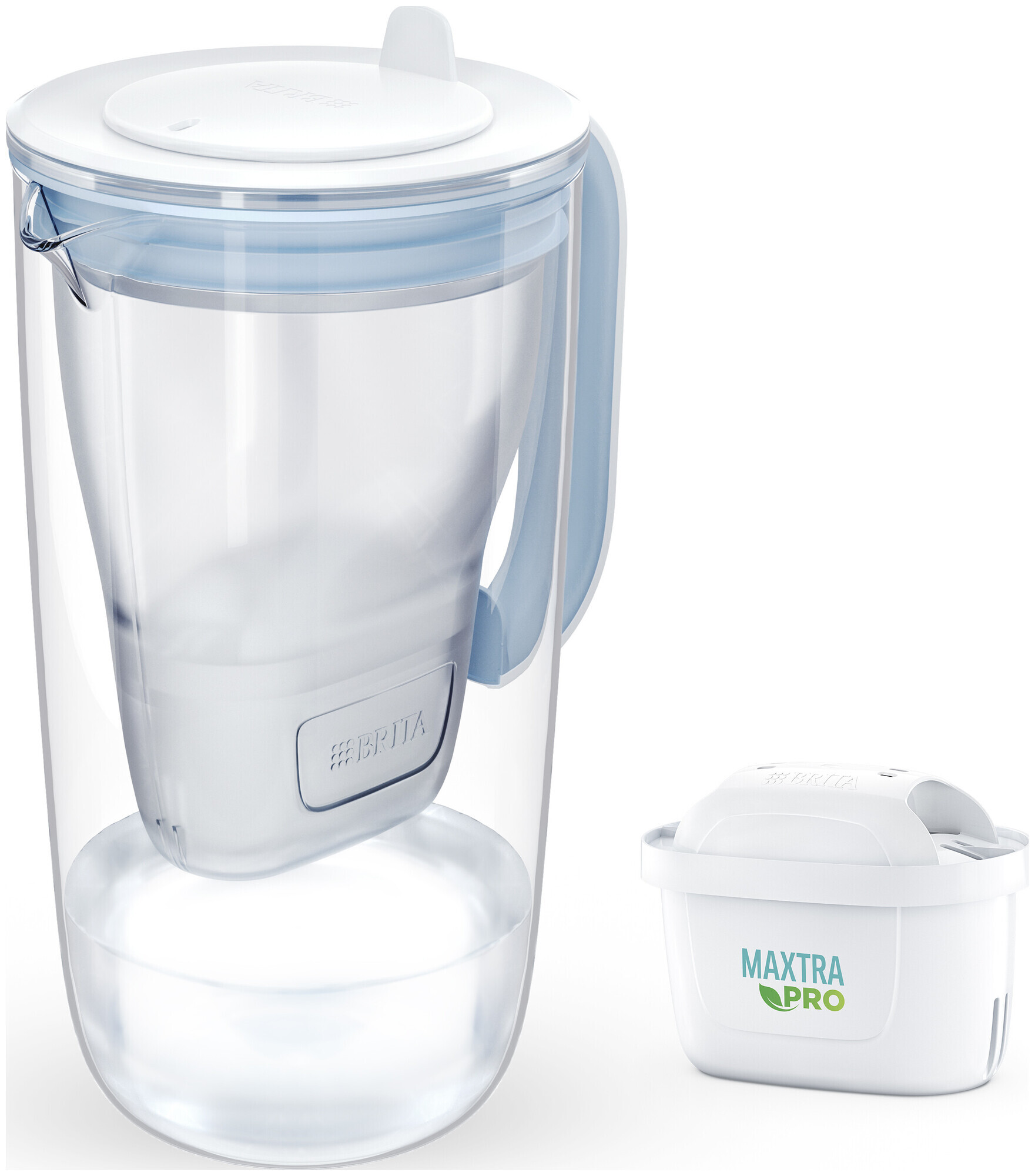 Image of Brita Glasskrug Maxtra Pro hellblau