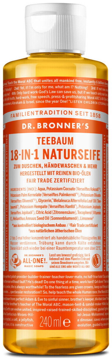 Image of Dr. Bronner's BIO Naturseife Teatree 240ml