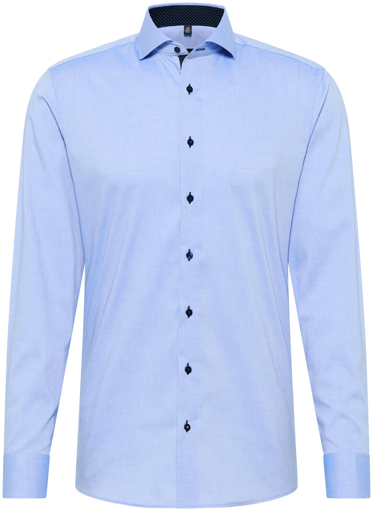 Image of Eterna Slim FIT Hemd fine oxford Langarm blau 40