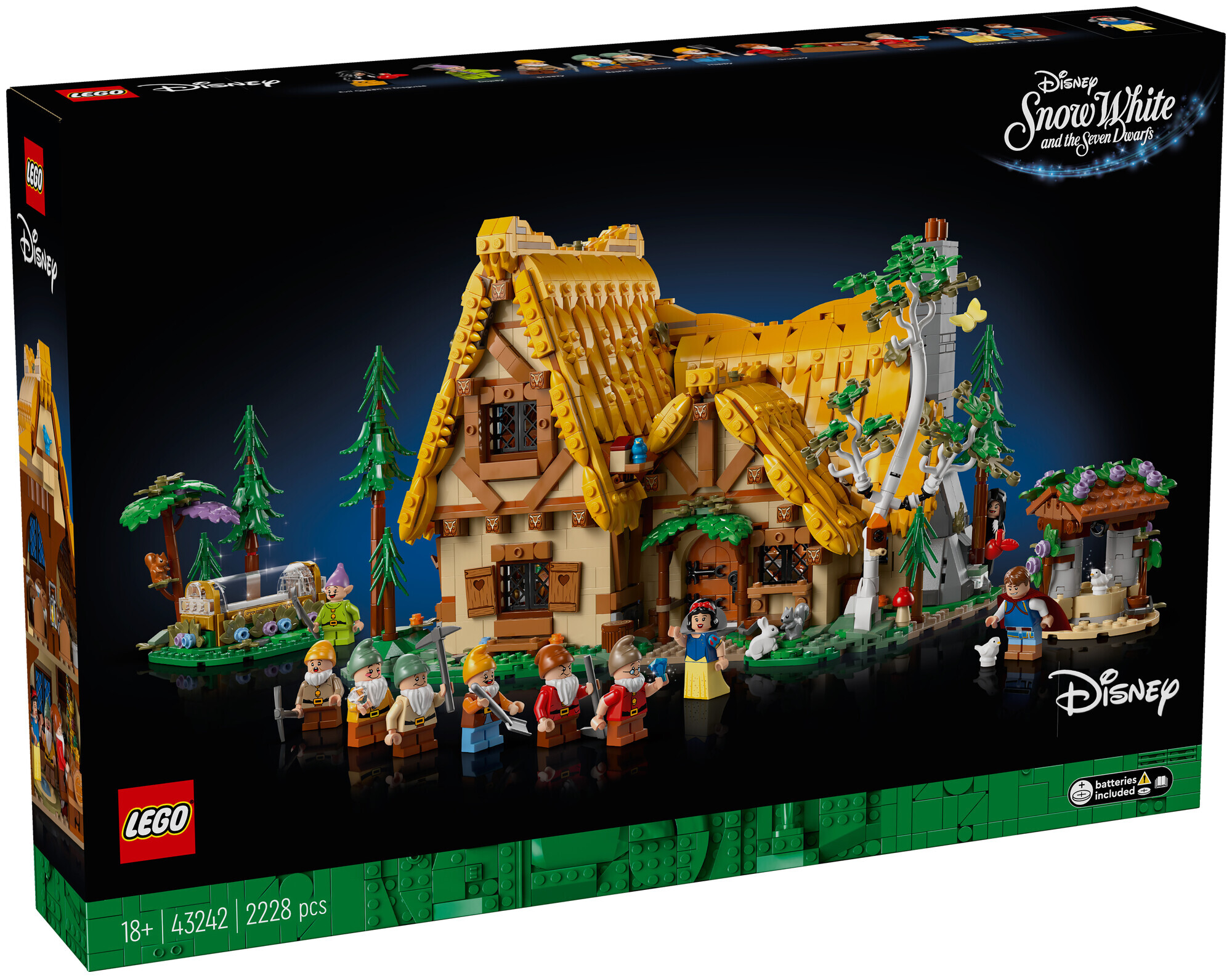 Lego Disney Die Hütte von Schneewittchen und den sieben Zwergen (43242, seltenes Set)