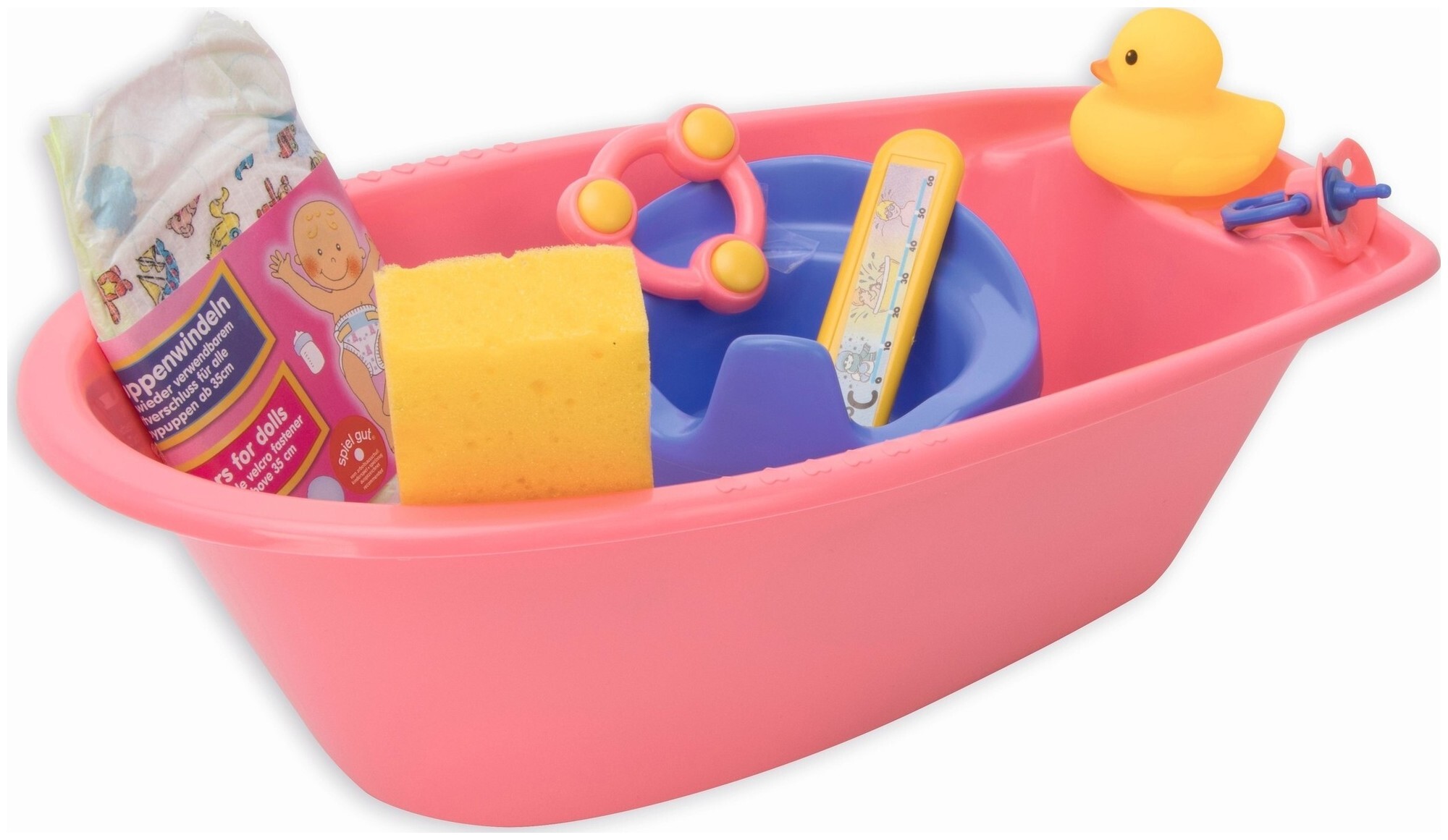 Image of Heless Puppenbadewanne (Gelb, Pink, Blau)
