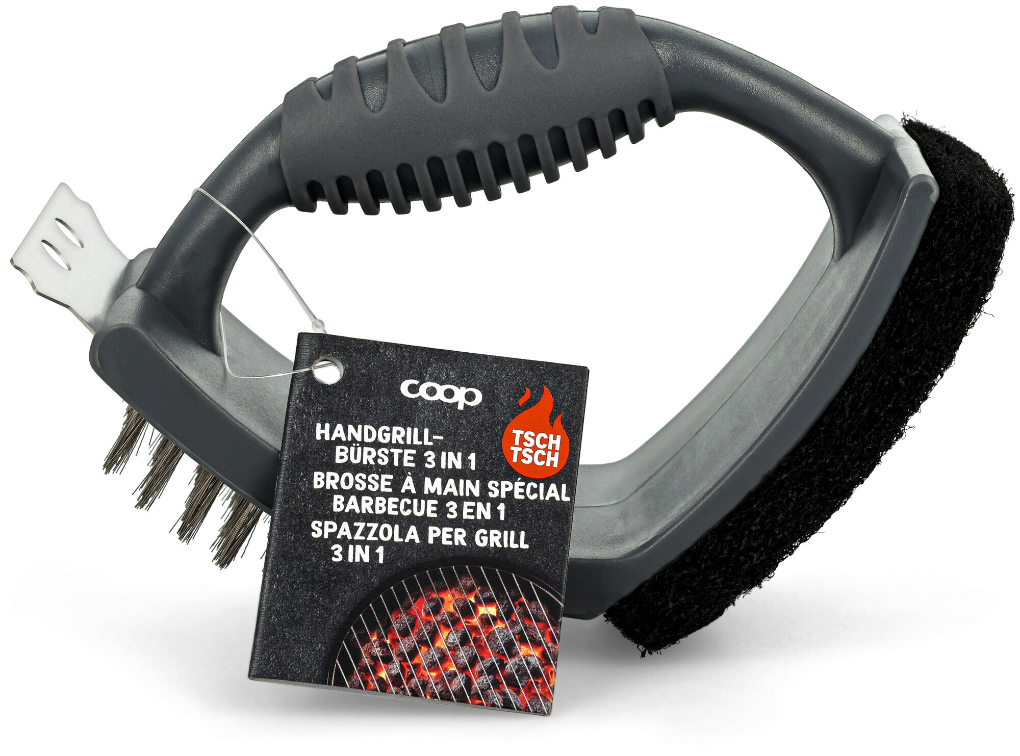 Coop Handgrillbürste 3-in-1 Tsch Tsch