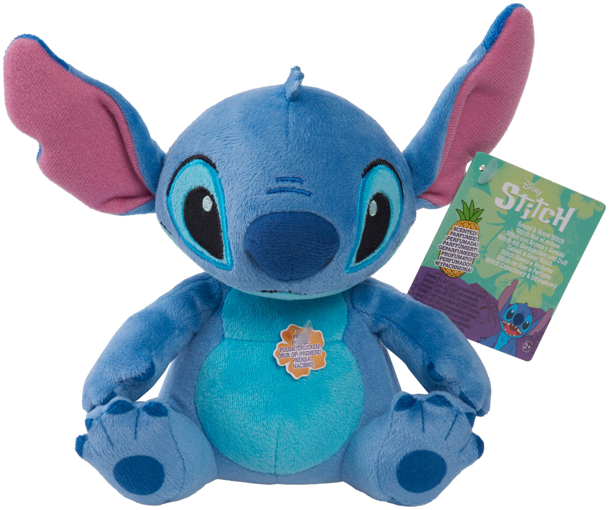 Disney Stitch Plüschtier mit Soundfunktion und Duft, 15 cm