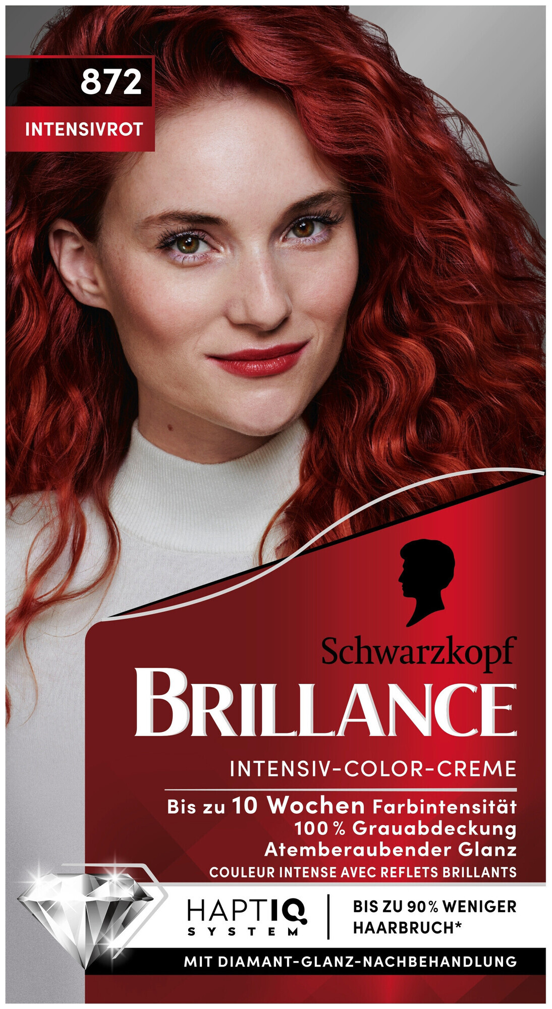 Image of Schwarzkopf Brillance Intensiv-Color-Creme 872 Intensivrot 160 ml