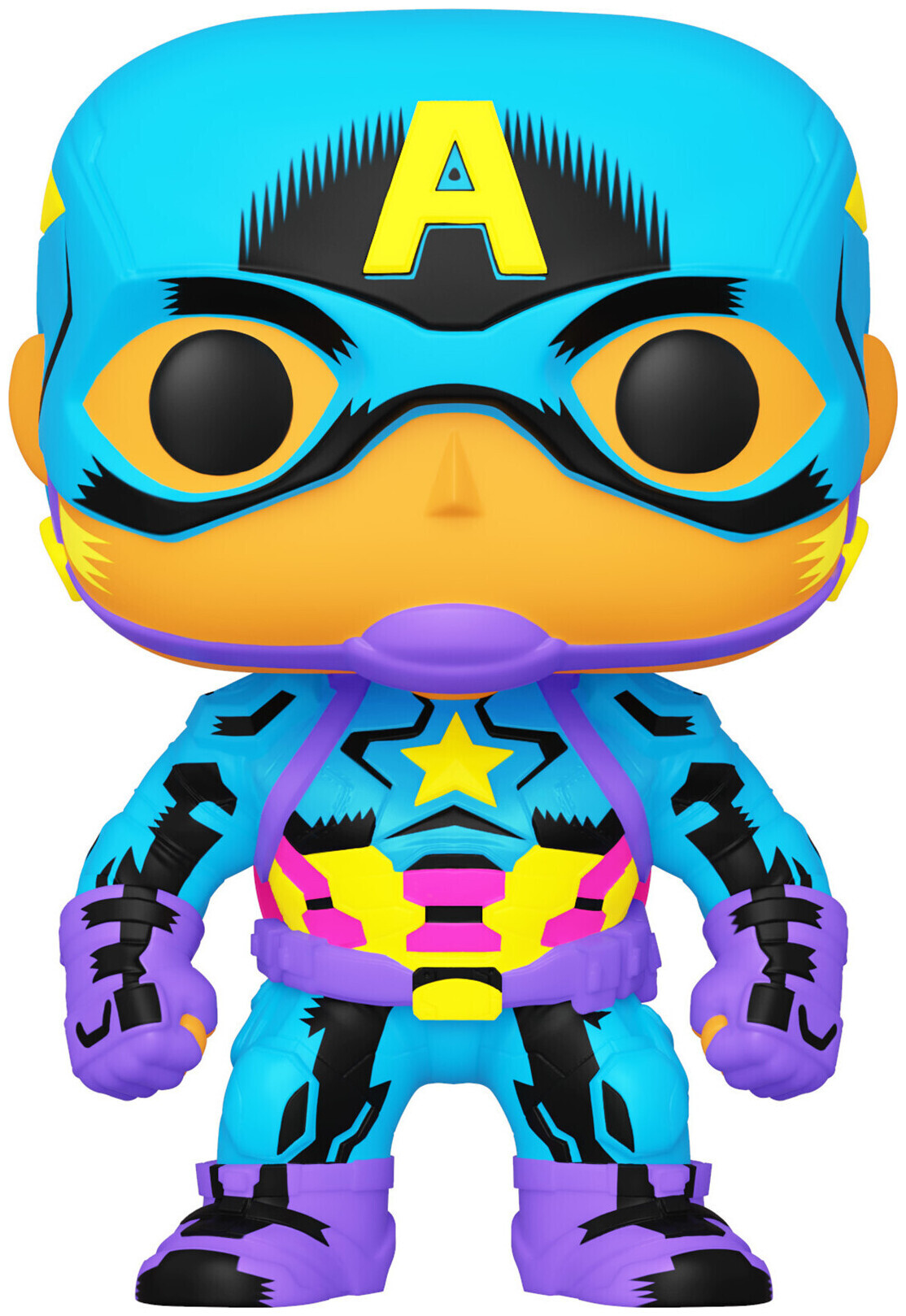 Image of Funko POP Marvel: Black Light- Captain America