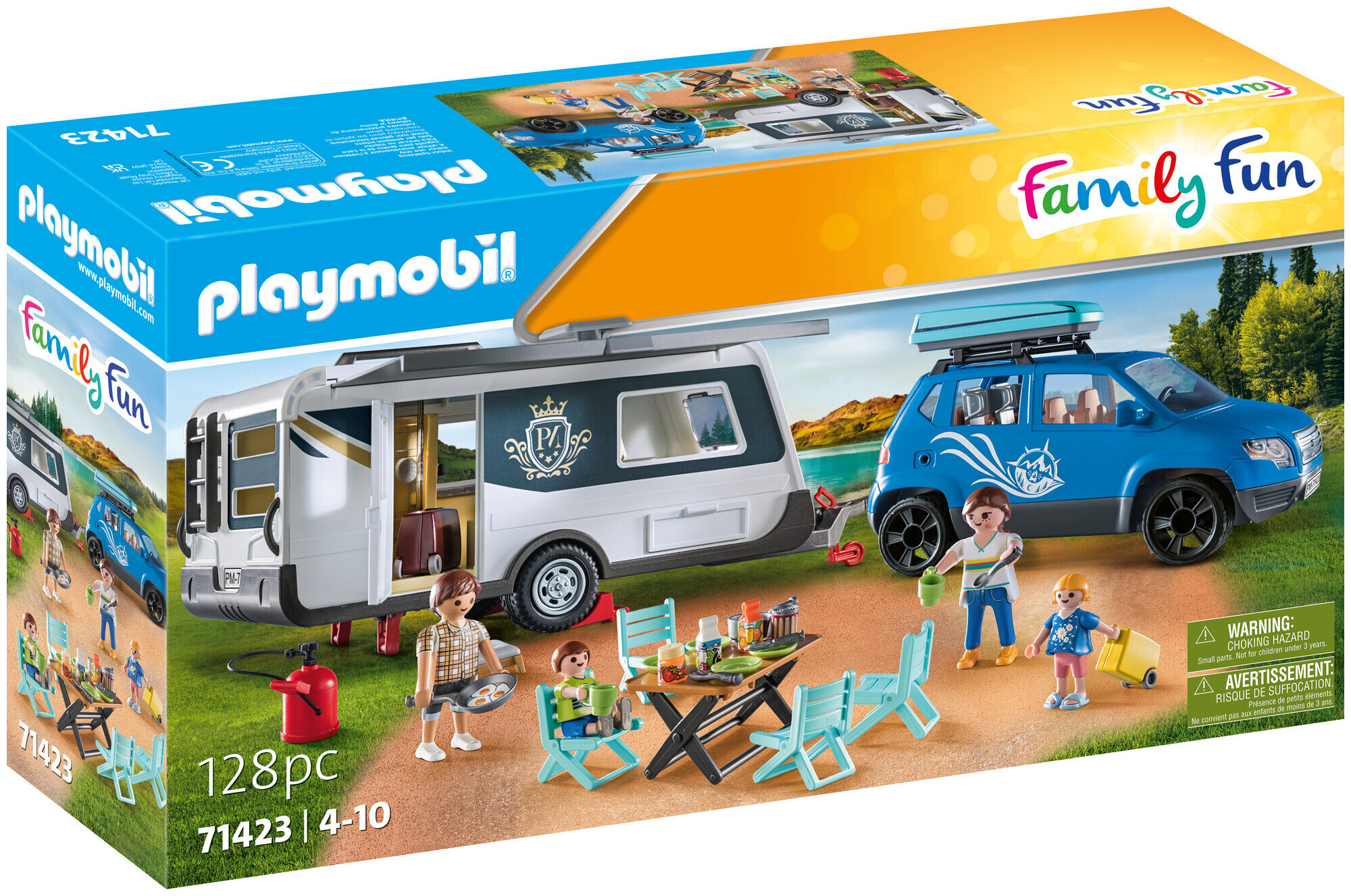 Image of Playmobil 71423 Wohnwagen mit Auto