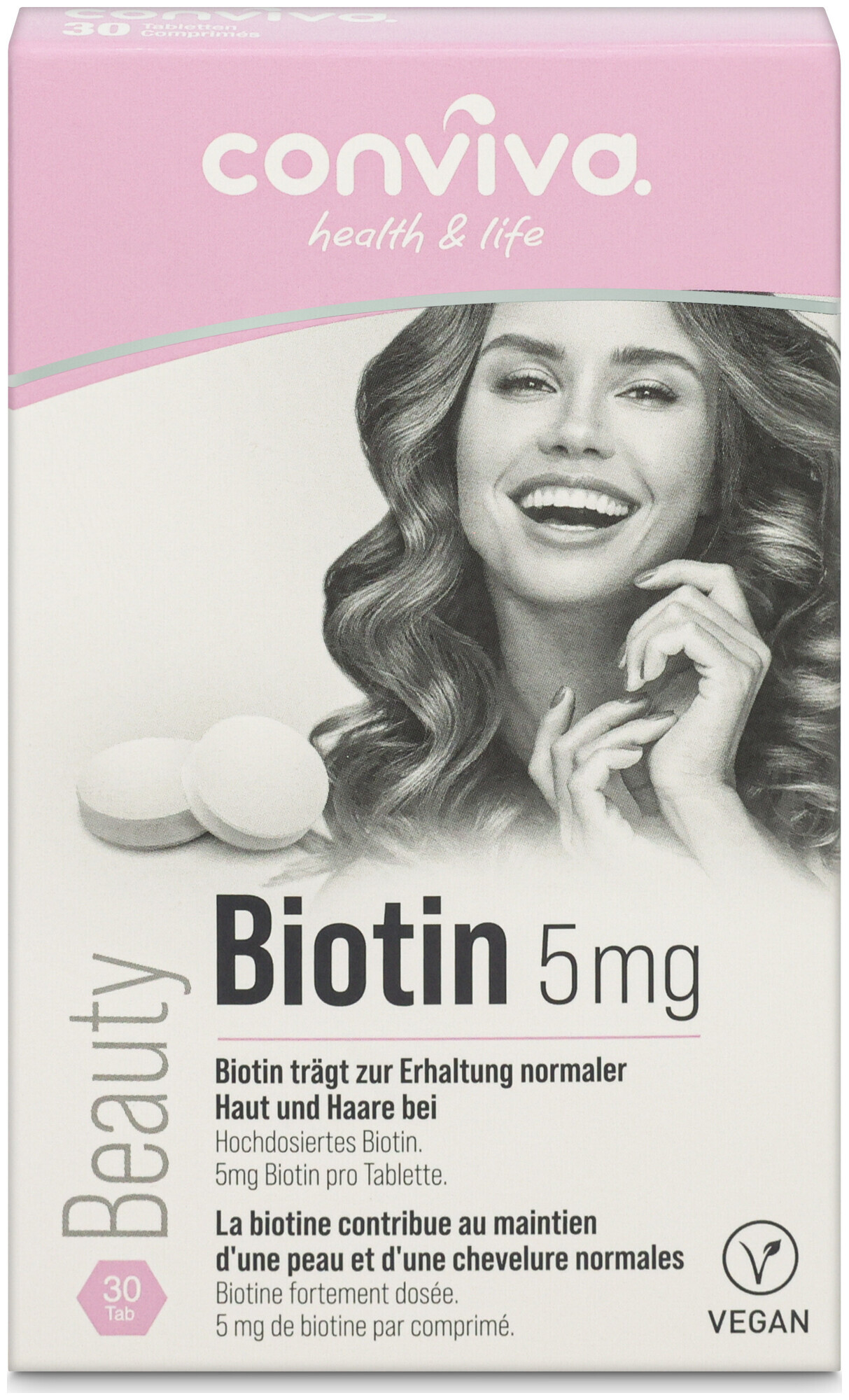 Image of conviva Beauty Biotin 5mg