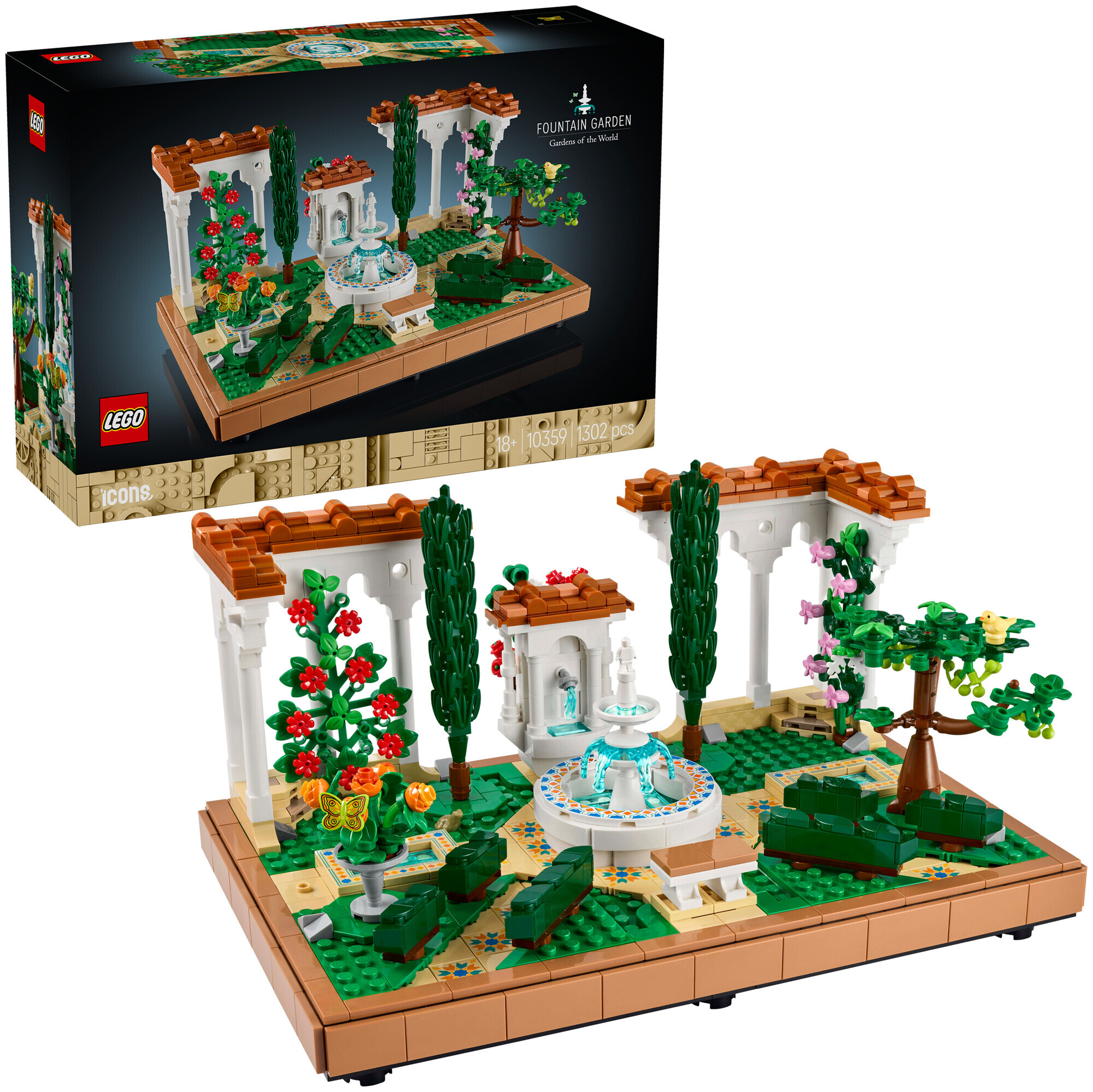 Lego Icons Lego Icons 10359 Springbrunnengarten ab 18 Jahren