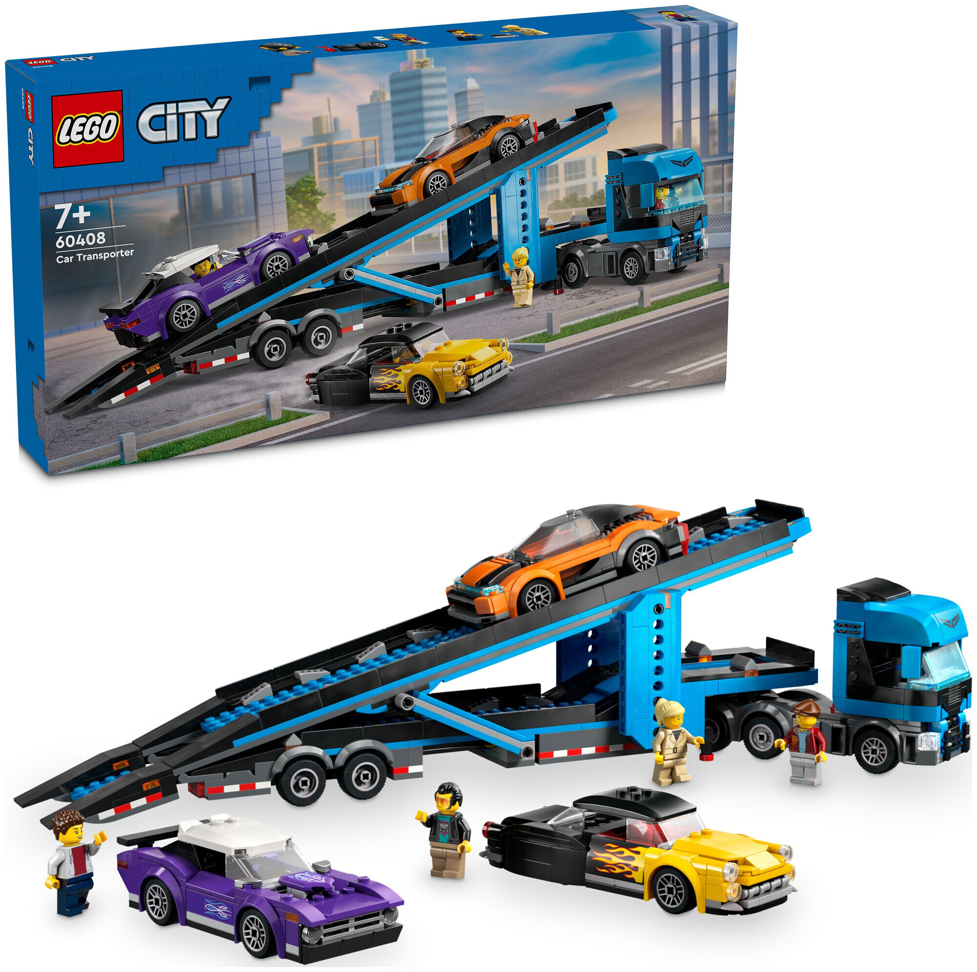 Image of Lego City Lego® City 60408 Autotransporter mit Sportwagen