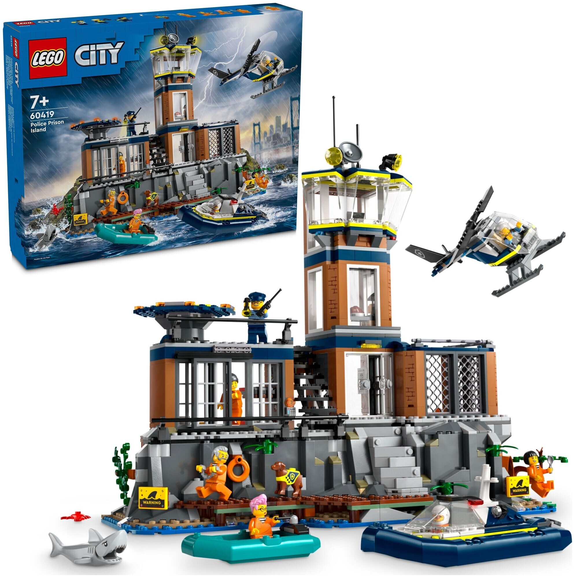 Image of Lego City Lego® City Polizeistation auf der Gefängnisinsel 60419 ab 7+ Jahren