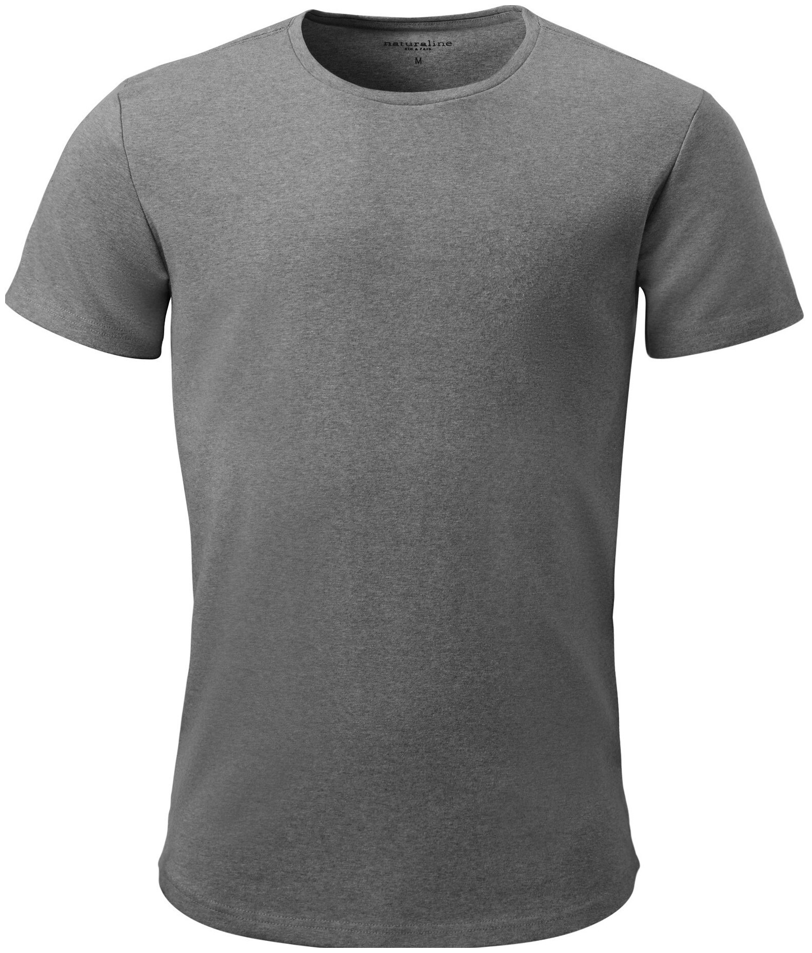 Naturaline Textil Naturaline t-shirt homme manches courtes gris foncé L