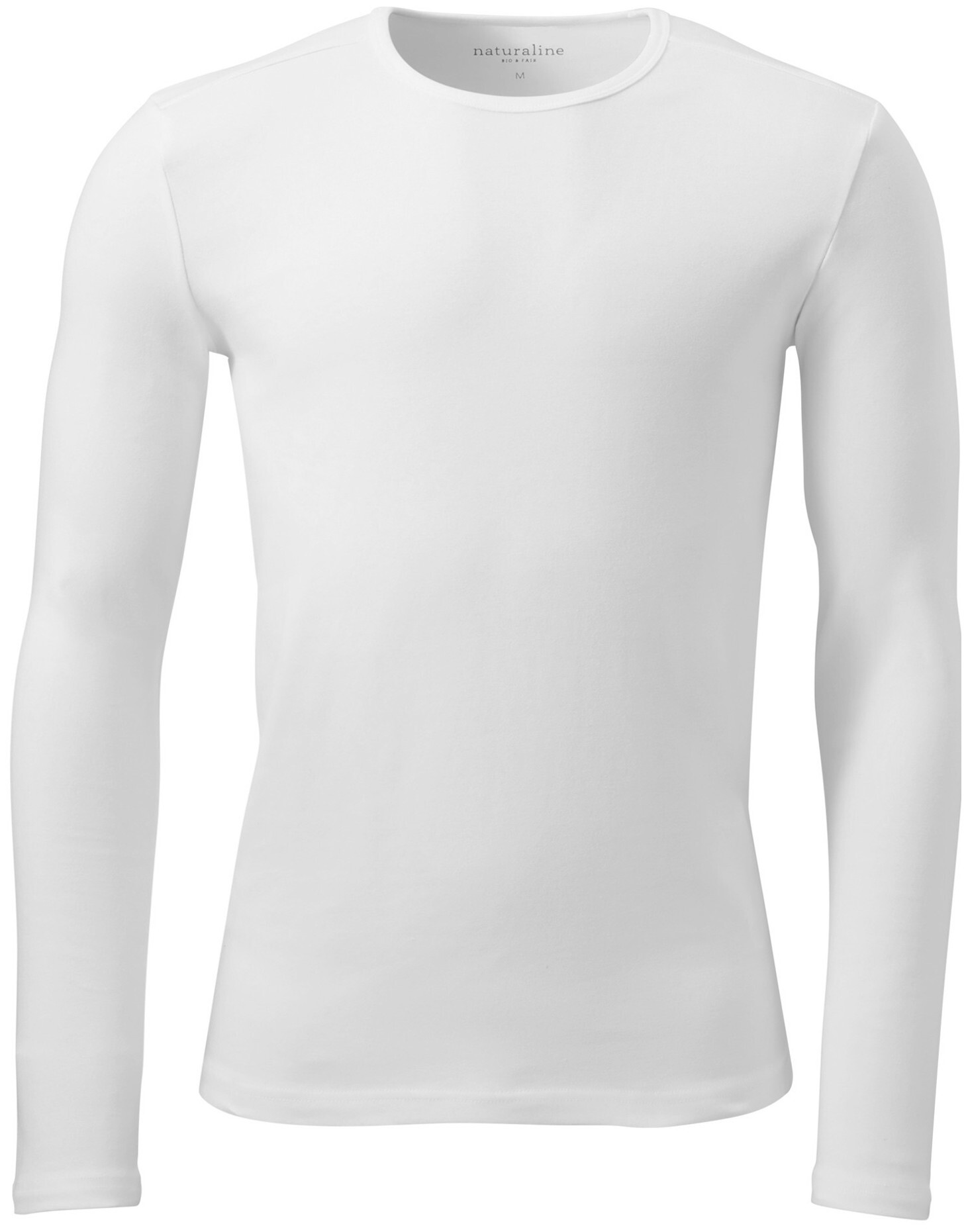 Naturaline Textil Naturaline Herren T-Shirt Langarm weiss XXL