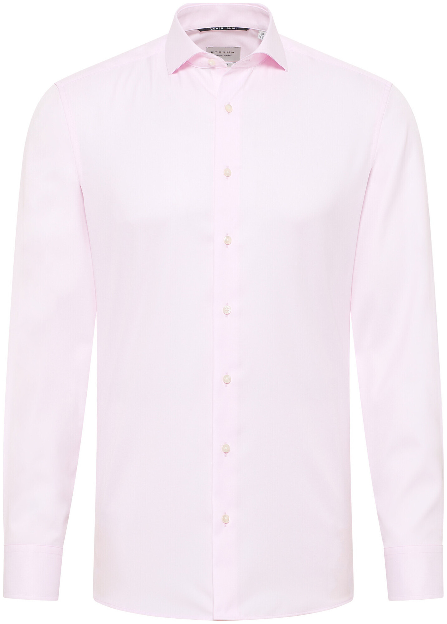 Image of Eterna Slim FIT Cover Shirt Twill Langarm rosa 38