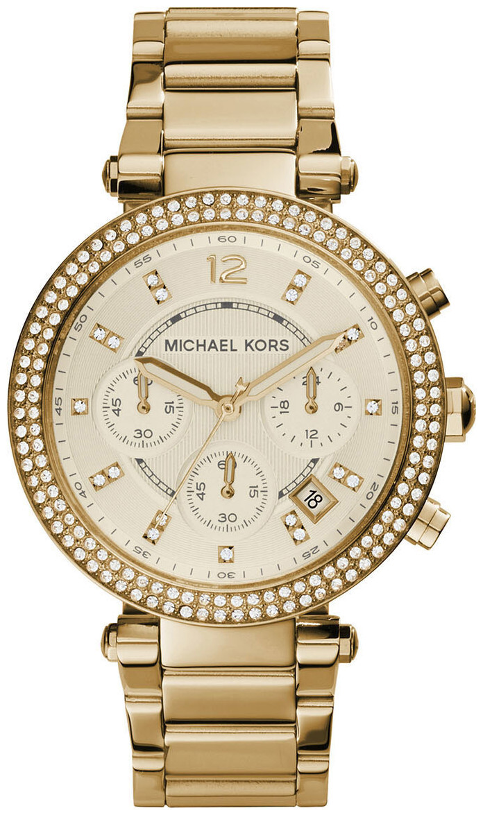 Michael Kors Uhr Chronograph Parker Edelstahl goldfarben