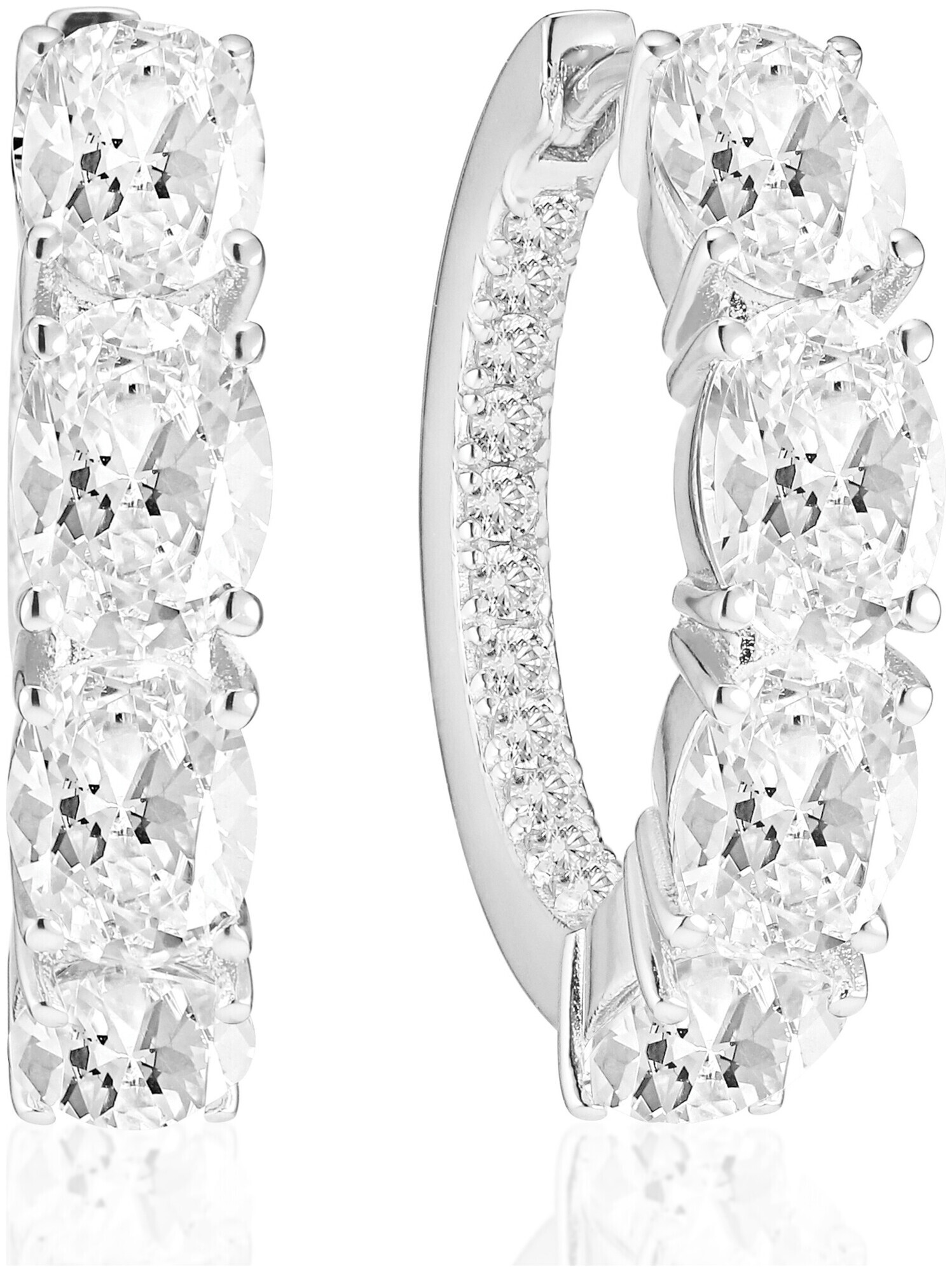 Sif Jakobs Sj-E2315-Cz créoles Ellisse Creolo