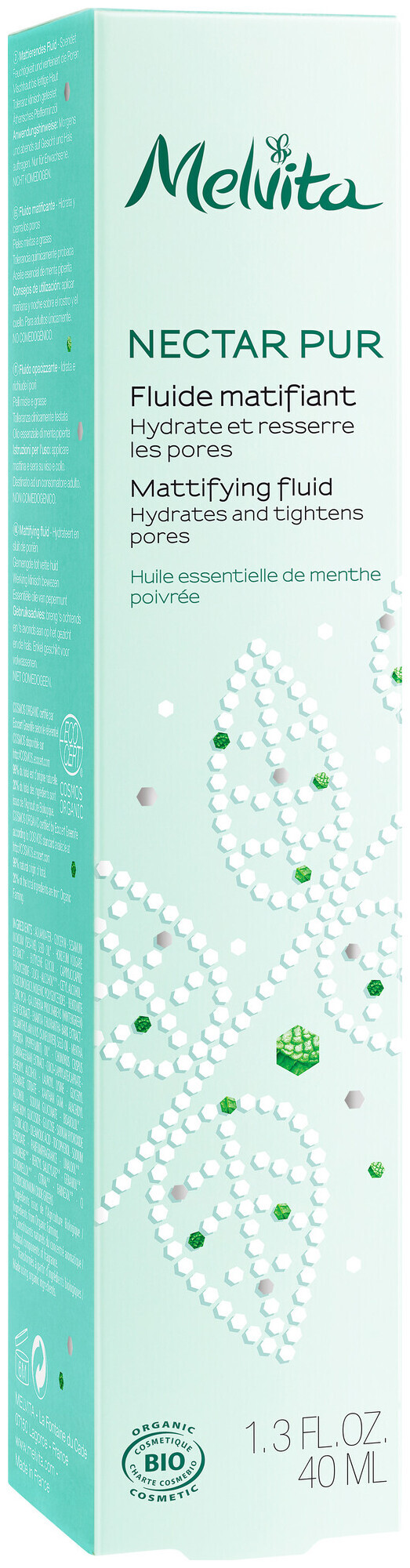 Image of Melvita Nectar Pur Mattierendes Fluid mit ätherischem Pfefferminzöl 40ml