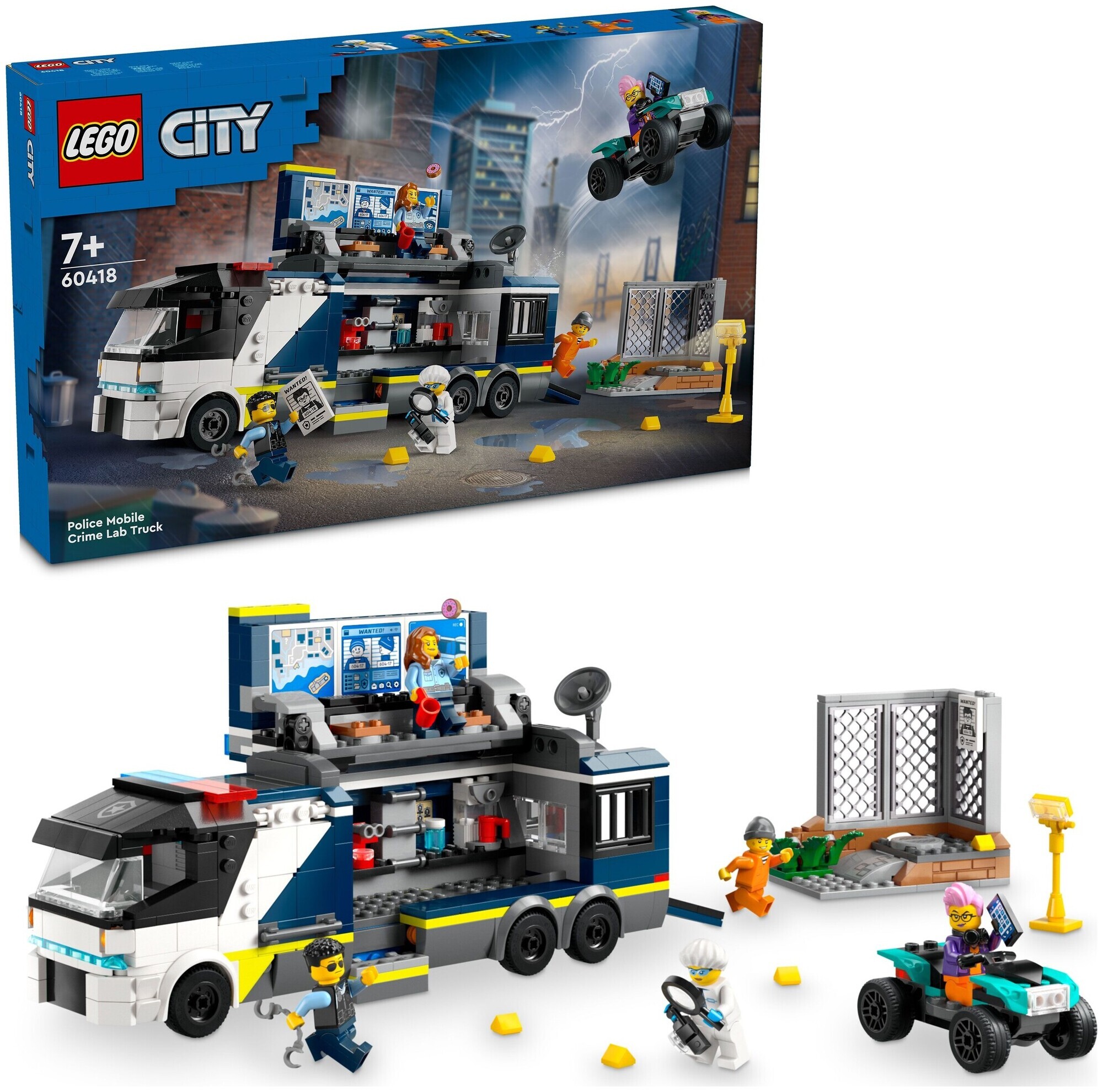 Image of Lego City Lego® City 60418 Polizeitruck mit Labor ab 7+ Jahren