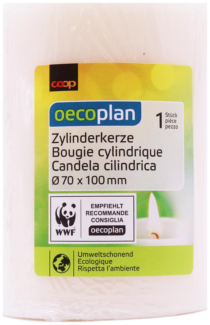 Image of Oecoplan Zylinderkerze 70x100mm creme