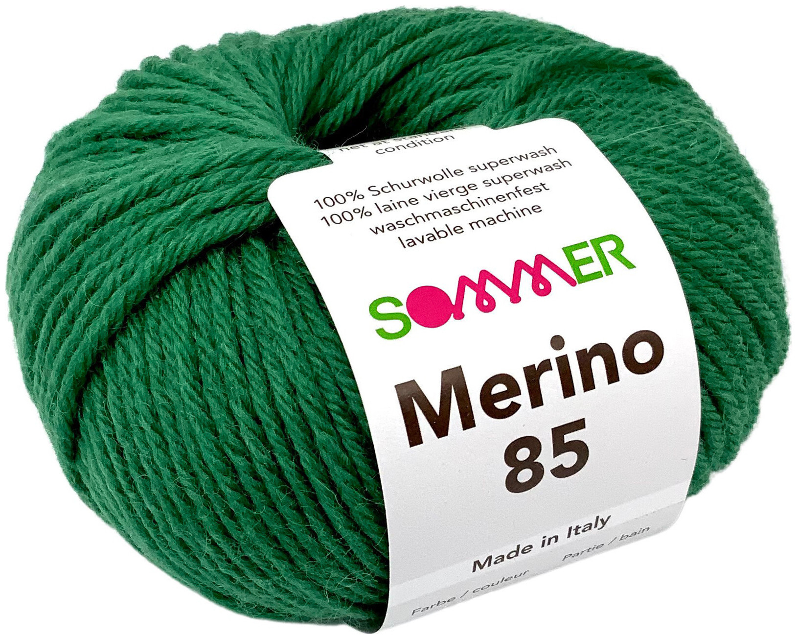 Image of Sommer Merino 85 1110 Handstrickgarn 100% Merino Superwash grasgrün 50g